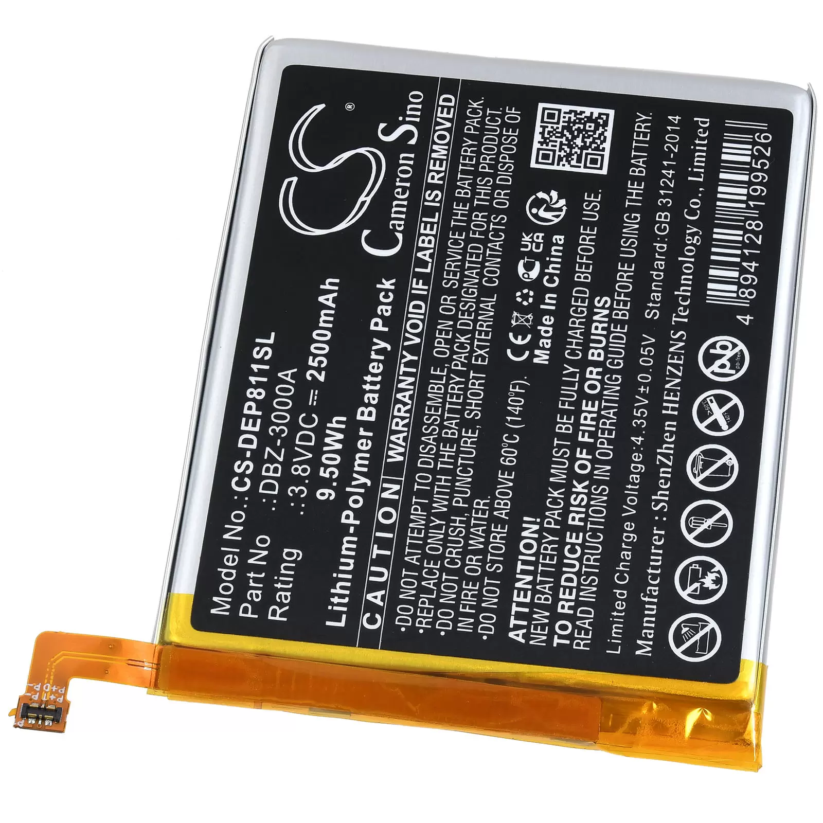 Akku passend für Doro 8100 8100 Plus Handy Typ DBZ-3000A