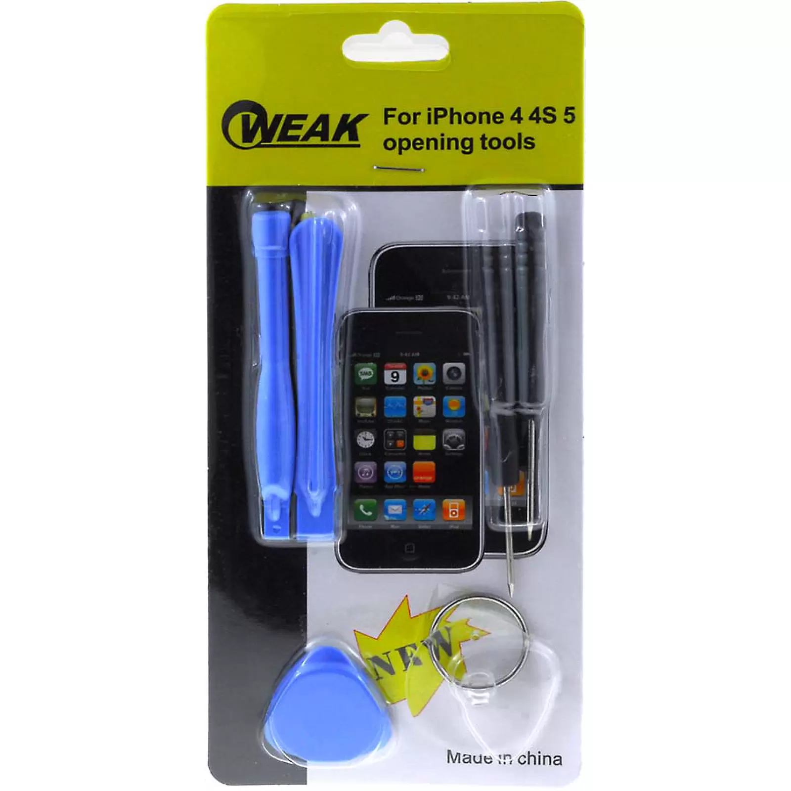 Powery Werkzeug Set für Iphone 4, 4s, 5, 5c, 5s, ,6, 6 Plus