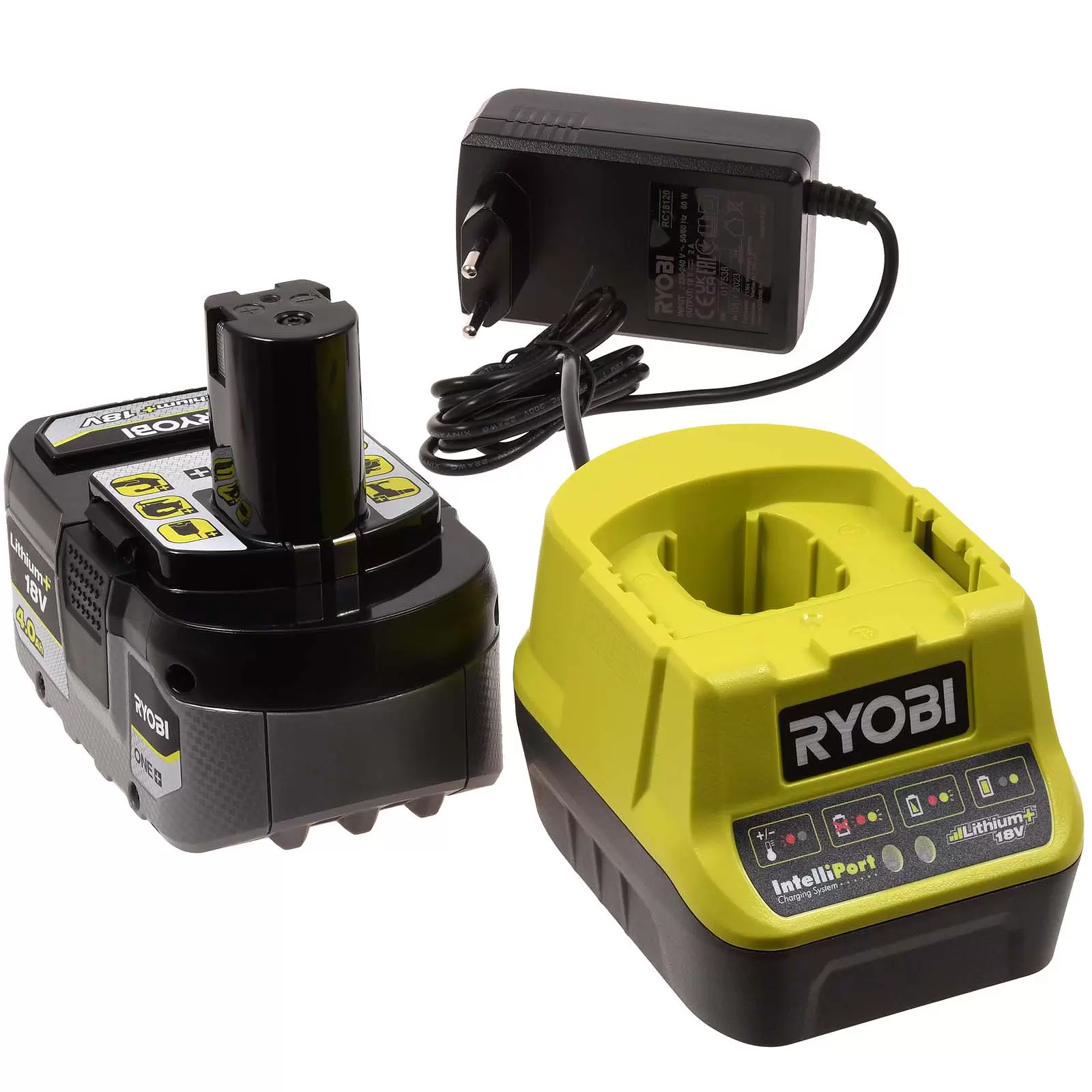 Ryobi ONE+ HP Akku & Ladegerät RC18120-140X 18V/4,0Ah Li-Ion