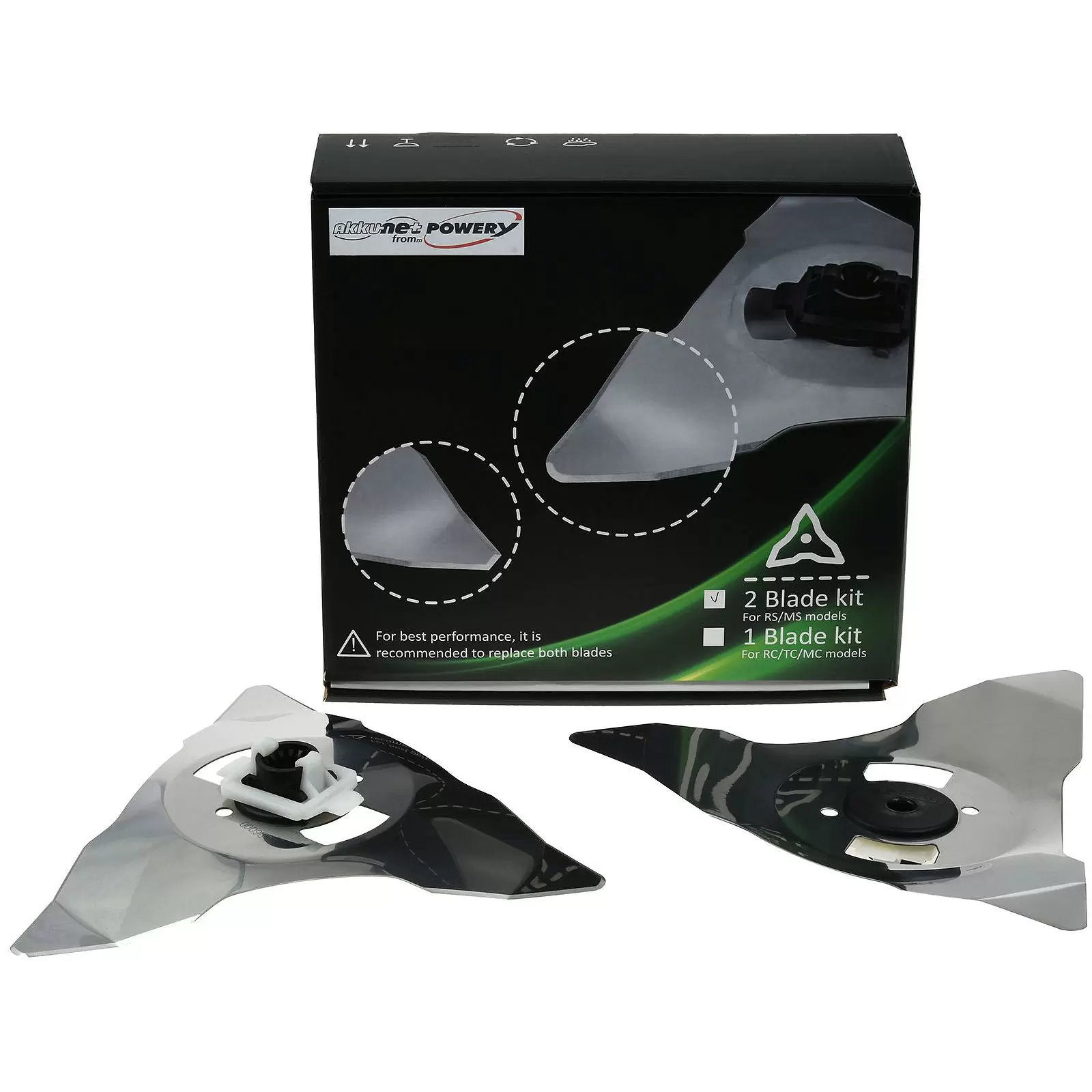 2 Ersatz-Messer Schneid-Klingen für Mähroboter Robomow RS-, RC-Serie, Edelstahl 2 Ersatz-Messer Schneid-Klingen für Mähroboter Robomow RS-, RC-Serie, Edelstahl