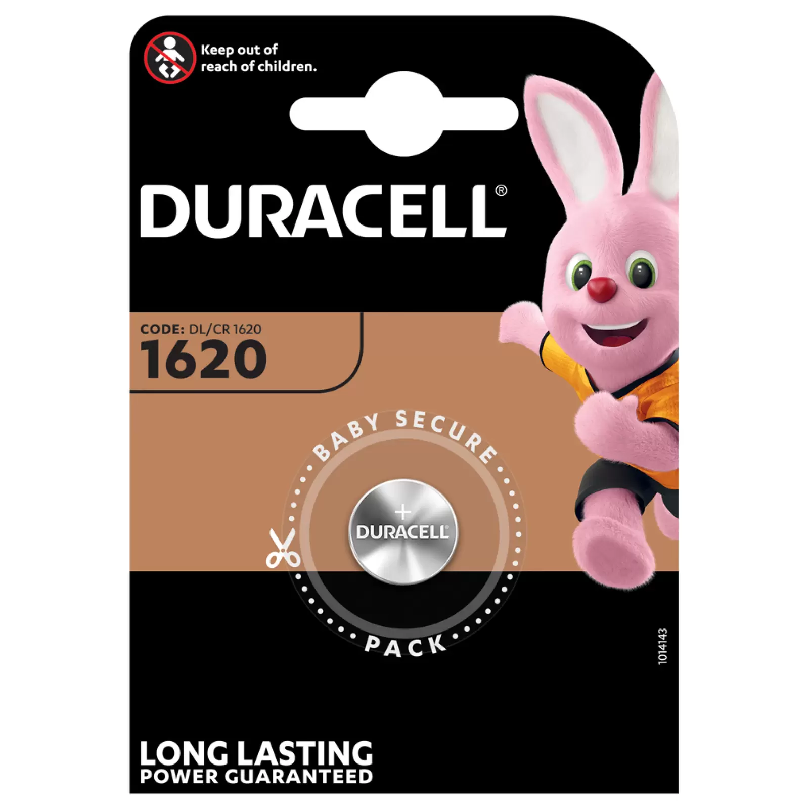Lithium Knopfzelle Duracell DL1620 / CR1620 1er Blister