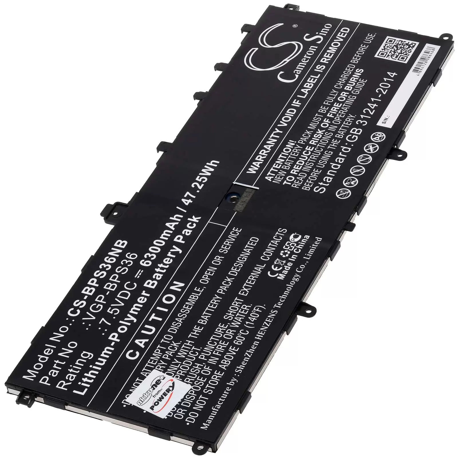 Akku passend für Laptop Sony VAIO Duo 13 SVP1321ZPWR SVD13236PW Typ VGP-BPS36 Akku passend für Laptop Sony VAIO Duo 13 SVP1321ZPWR SVD13236PW Typ VGP-BPS36