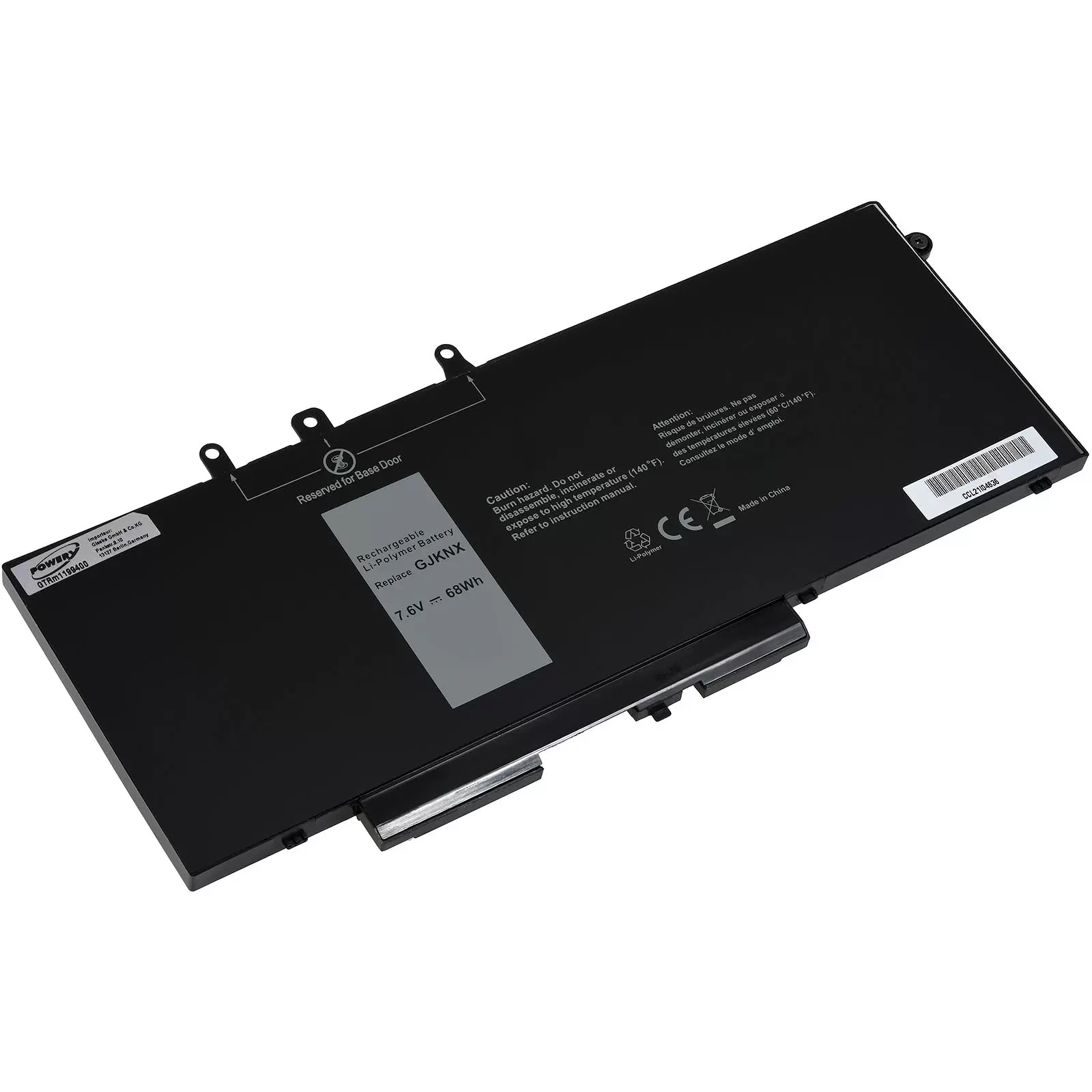 Akku für Laptop Dell Precision 3520 / Latitude 5480 / 5490 / Typ GJKNX Akku für Laptop Dell Precision 3520 / Latitude 5480 / 5490 / Typ GJKNX
