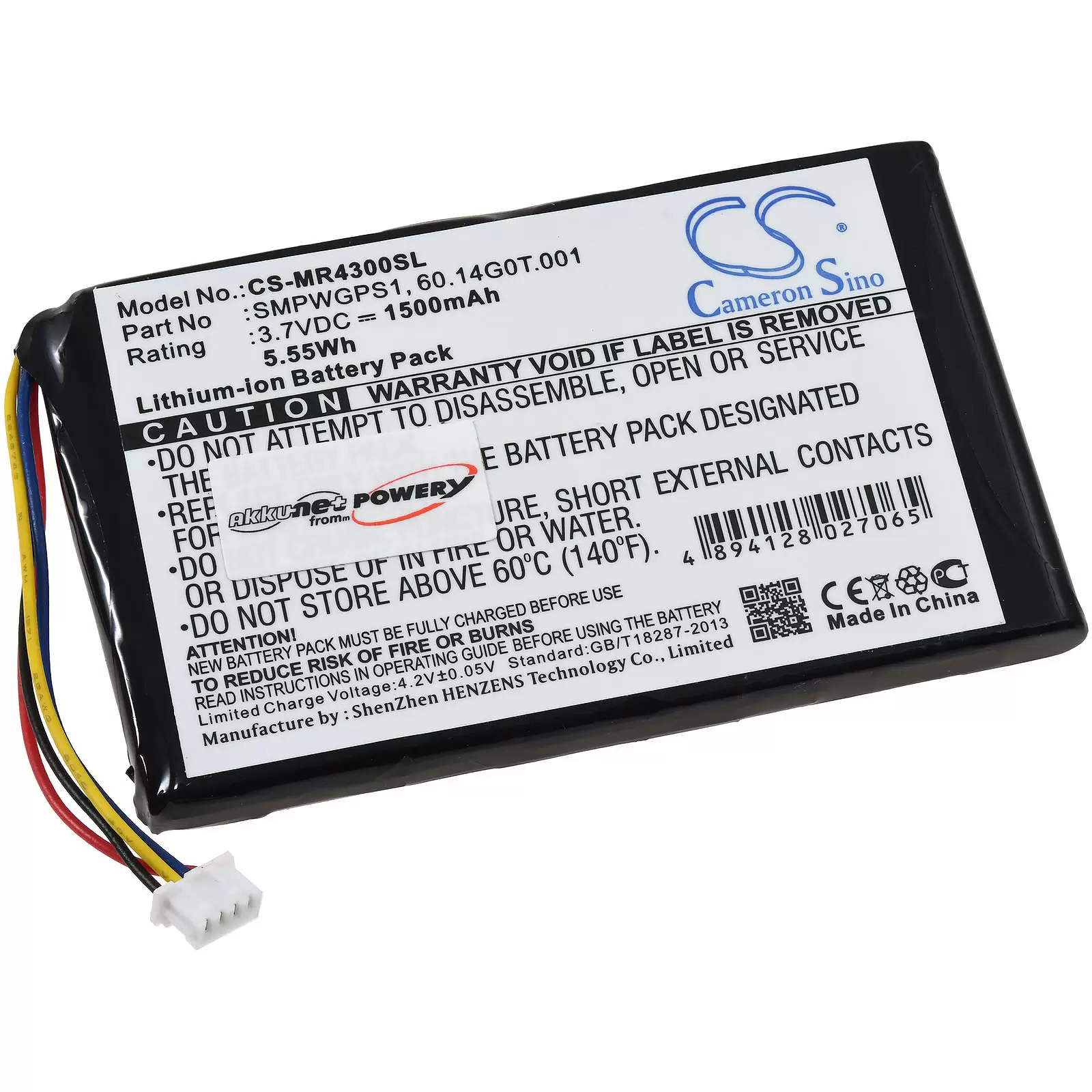 Akku passend für GPS, Navigation Magellan Maestro 4300, 4350, Typ SMPWGPS1 Akku passend für GPS, Navigation Magellan Maestro 4300, 4350, Typ SMPWGPS1