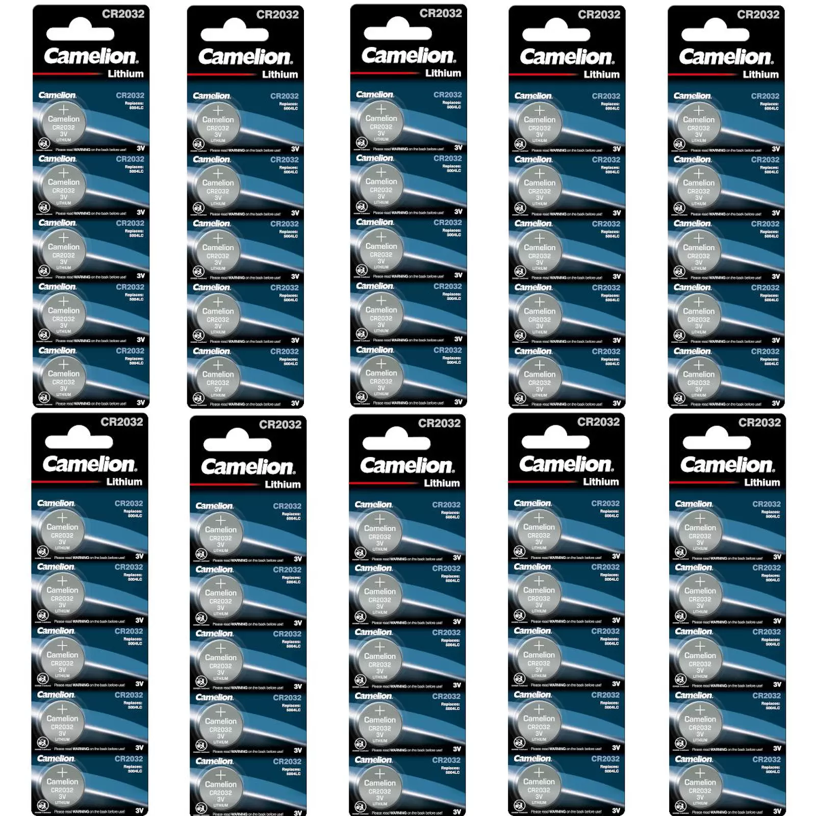 50x Camelion CR2032 Lithium Knopfzellen Batterie – 10x 5er Blister, ideal für Uhren, Autoschlüssel 50x Camelion CR2032 Lithium Knopfzellen Batterie – 10x 5er Blister, ideal für Uhren, Autoschlüssel