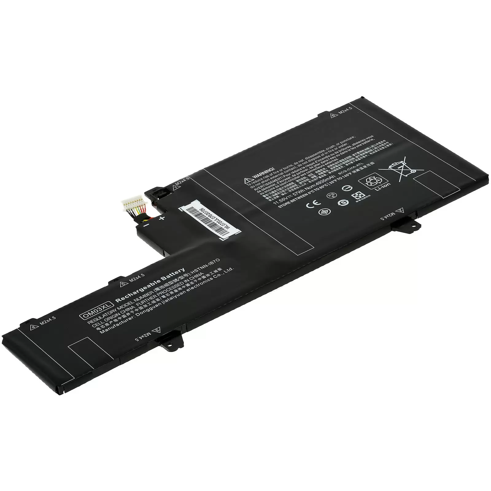Akku passend für Laptop HP EliteBook x360 1030 G2, Typ OM03XL u.a. Akku passend für Laptop HP EliteBook x360 1030 G2, Typ OM03XL u.a.