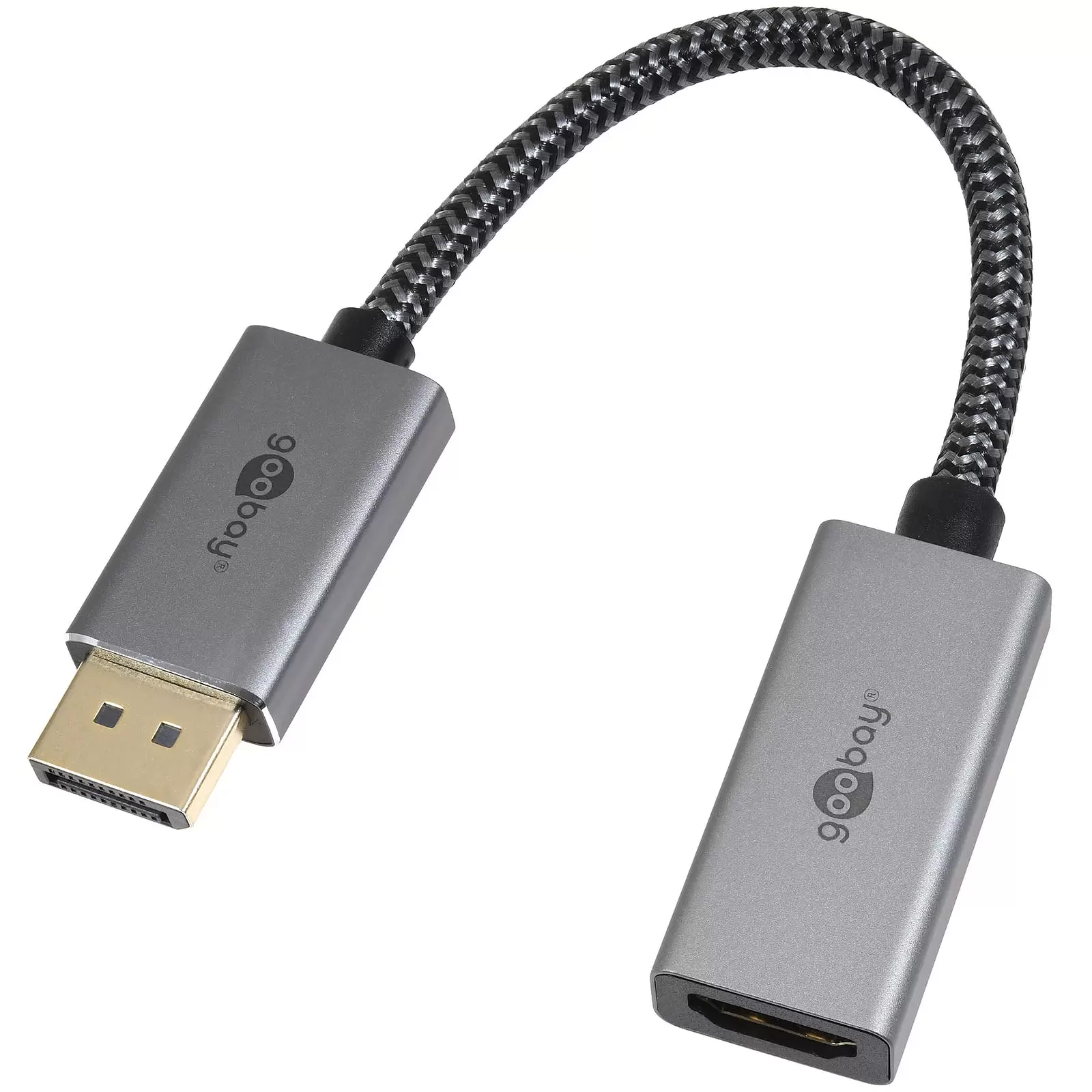 goobay DisplayPort-auf-HDMI-Adapterkabel, 4K/60 Hz