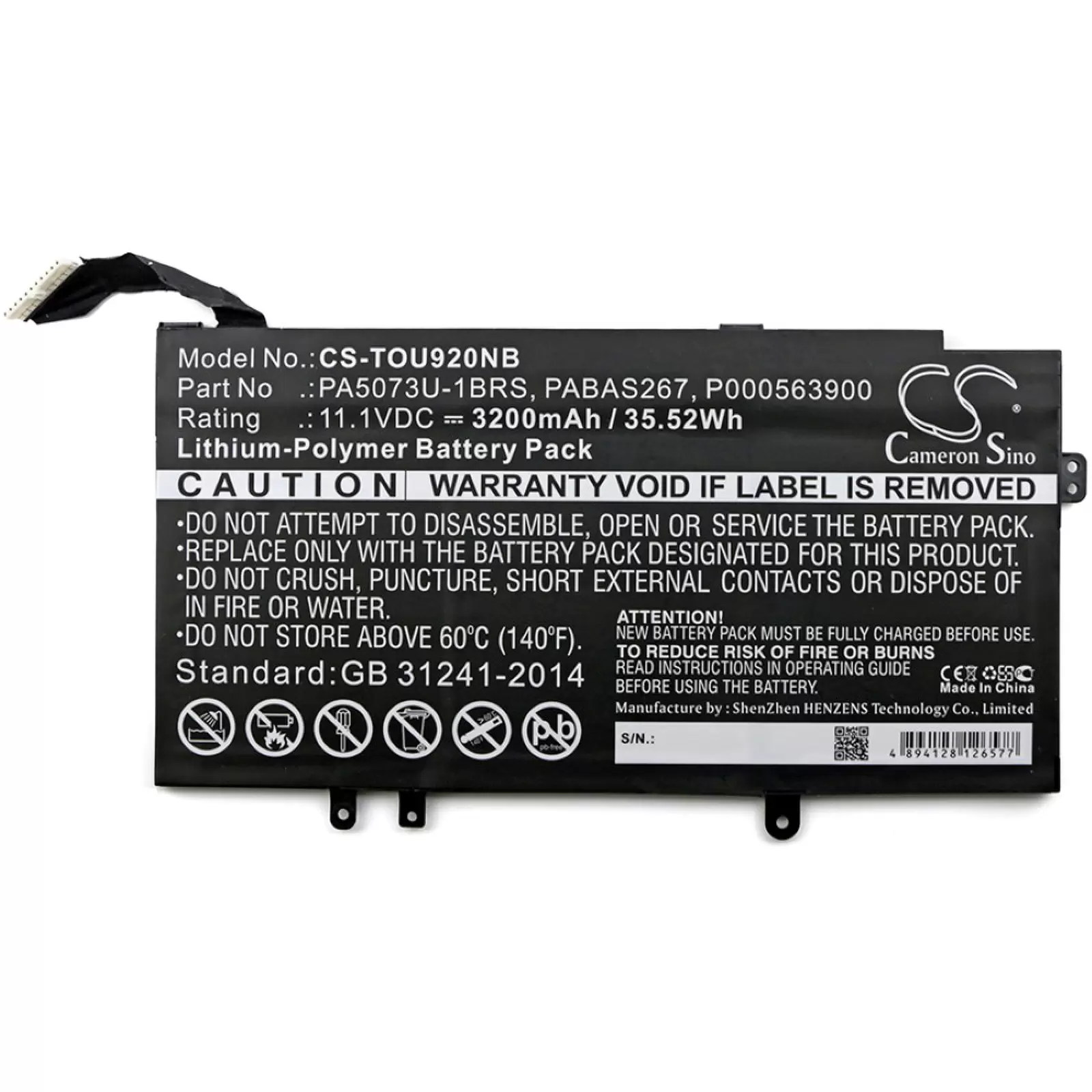 Akku für Laptop Toshiba Satellite U920t / Typ PA5073U-1BRS Akku für Laptop Toshiba Satellite U920t / Typ PA5073U-1BRS