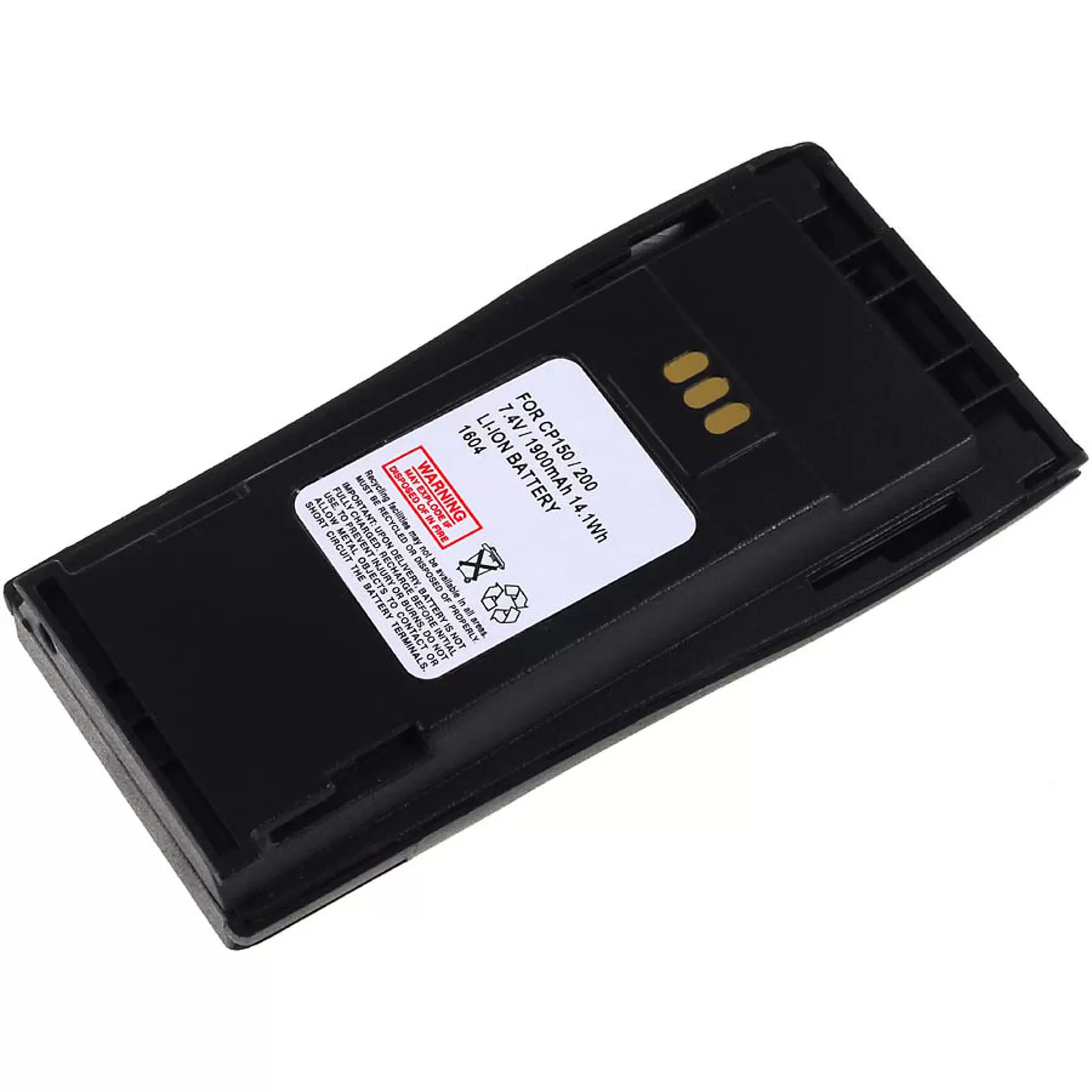 Akku für Motorola CP150/ CP200/PR400/Typ NNTN4970A 1900mAh Li-Ion