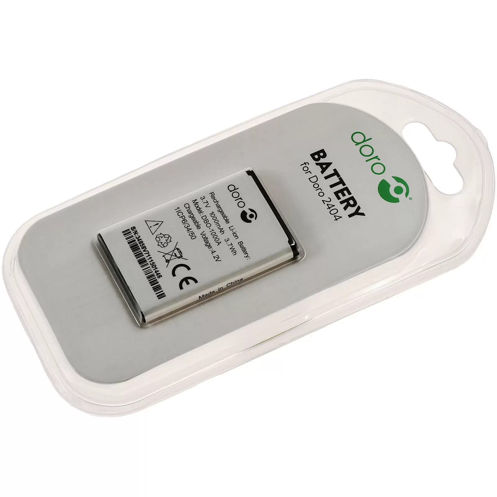 Doro Akku für Handy Doro 1370, Typ DBO-1000A Doro Akku für Handy Doro 1370, Typ DBO-1000A