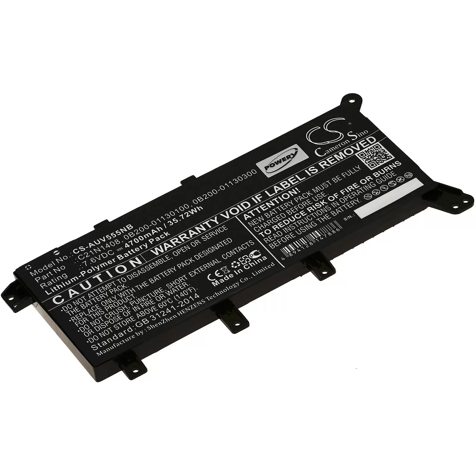 Akku passend für Laptop Asus VivoBook 4000 / F555LA / Typ C21N1408 u.a. Akku passend für Laptop Asus VivoBook 4000 / F555LA / Typ C21N1408 u.a.