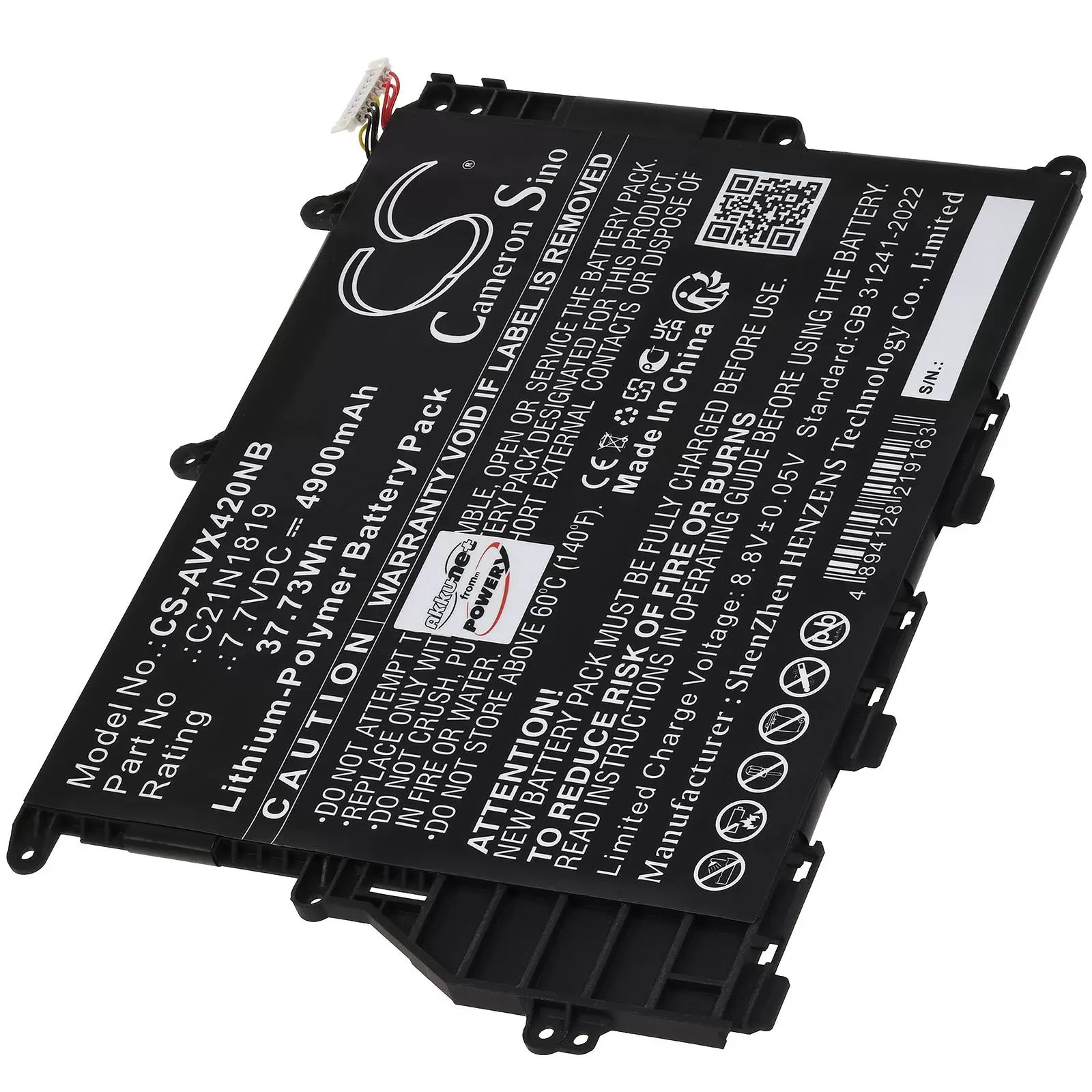 Akku passend für Laptop Asus VivoBook 14 X420FA X420UA A420UA Typ C21N1819