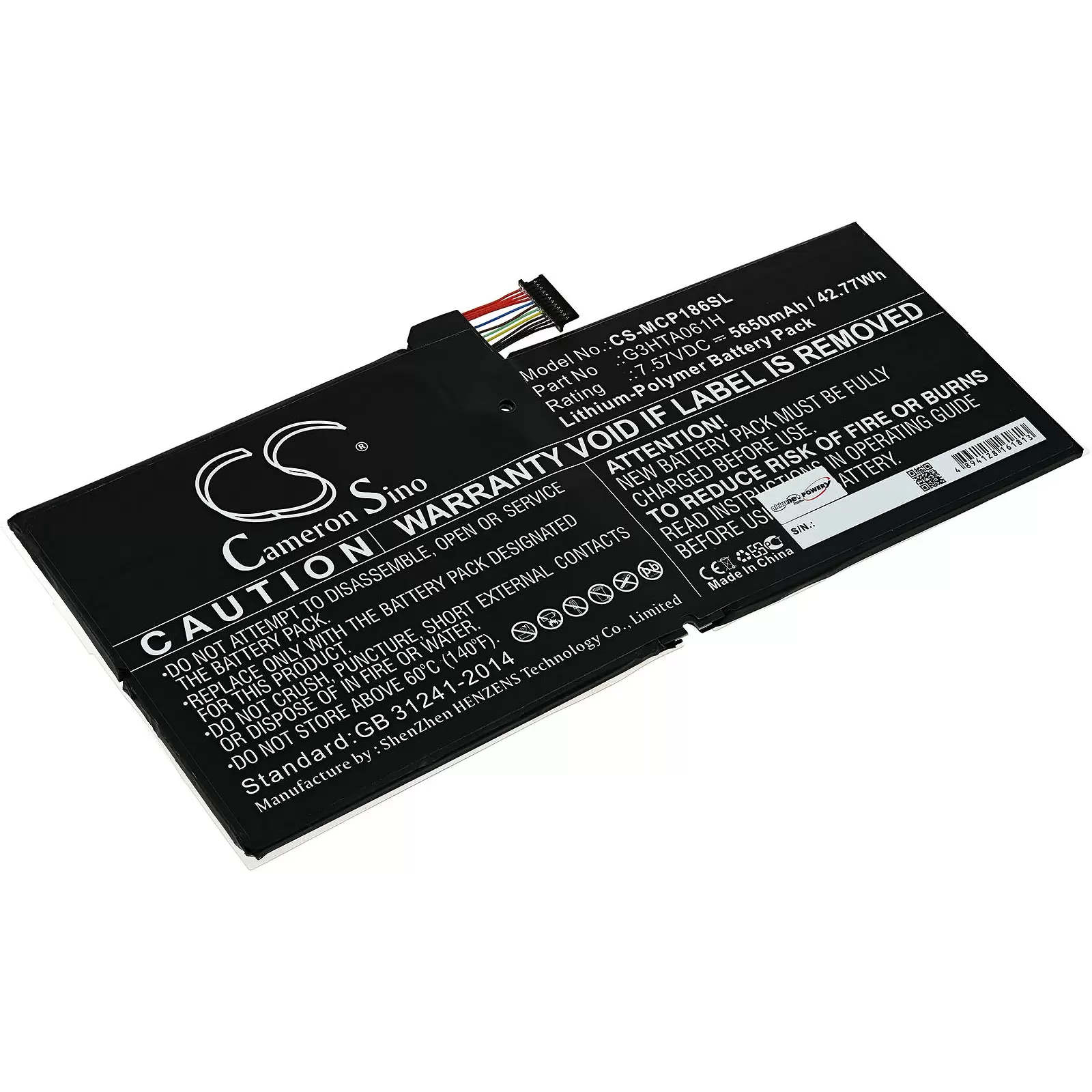 Akku passend für Tablet Microsoft Surface Pro 7 (1866), Typ G3HTA061H Akku passend für Tablet Microsoft Surface Pro 7 (1866), Typ G3HTA061H