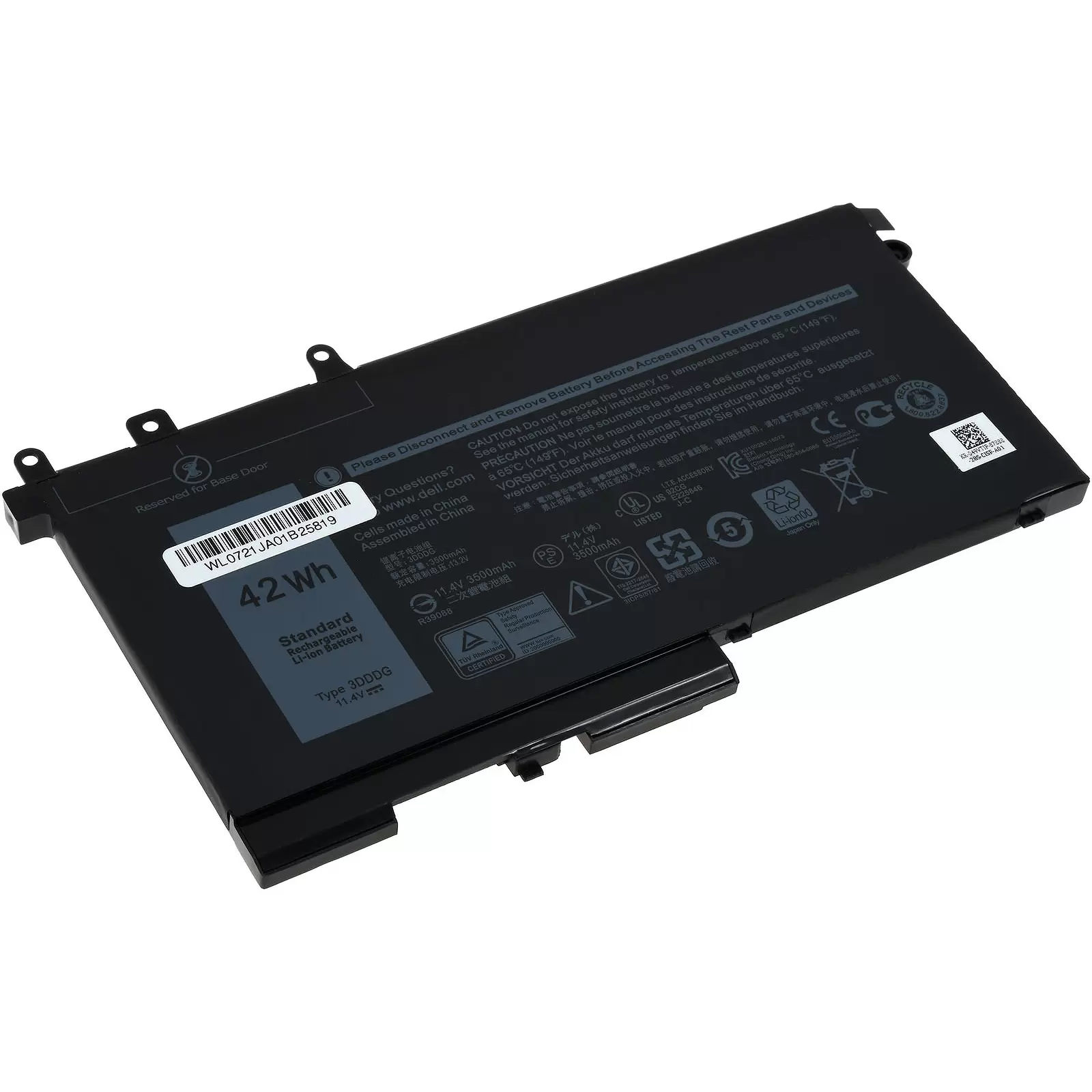 Akku passend für Laptop Dell Latitude E5480, Latitude E5280, Typ 45N3J u.a.