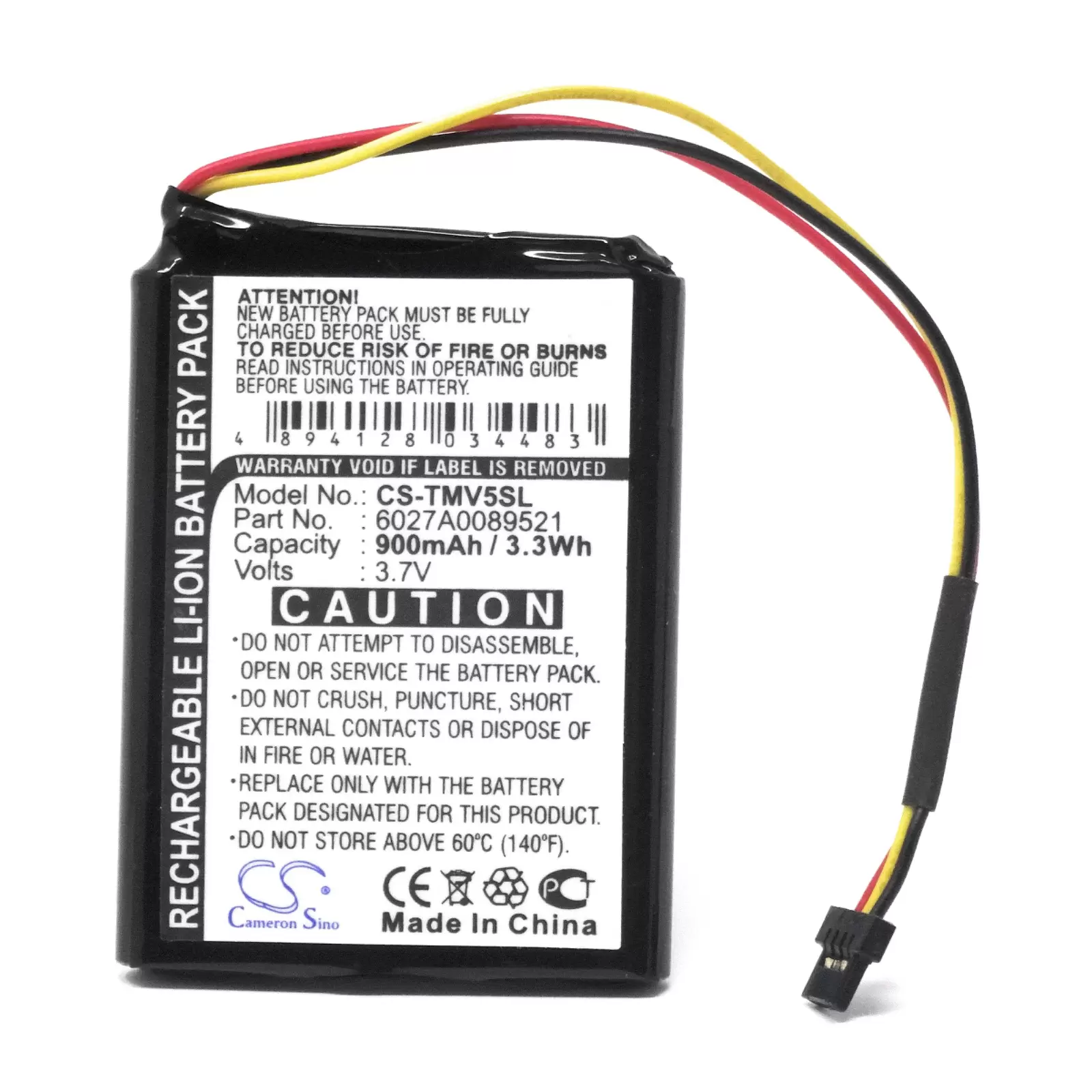 Akku für GPS Navigation TomTom V5 / One IQ / Typ 6027A0089521