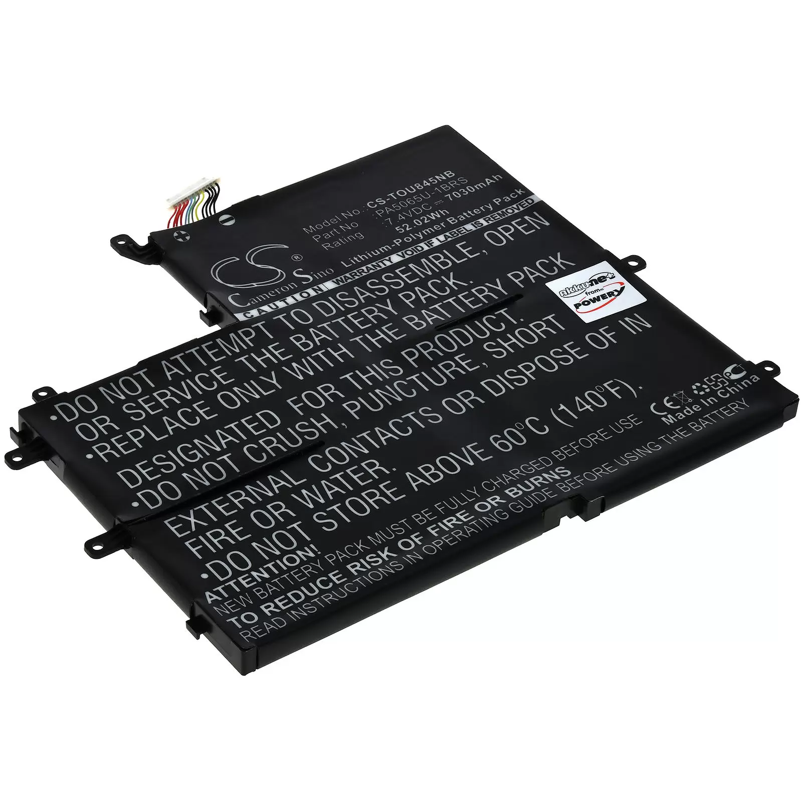 Akku passend für Laptop Toshiba Satellite U845W, Typ PA5065U-1BRS Akku passend für Laptop Toshiba Satellite U845W, Typ PA5065U-1BRS