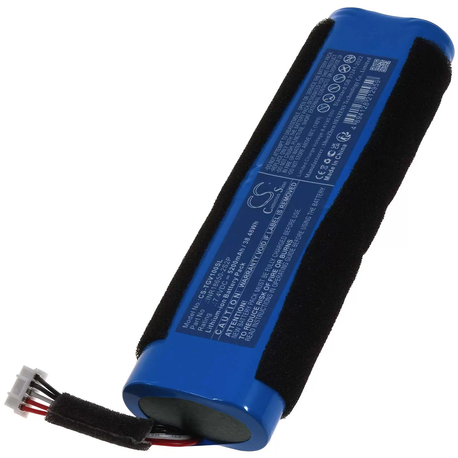 Akku passend für Bluetooht-Lautsprecher Teufel Motiv Go Voice Typ INR18650-2S2P