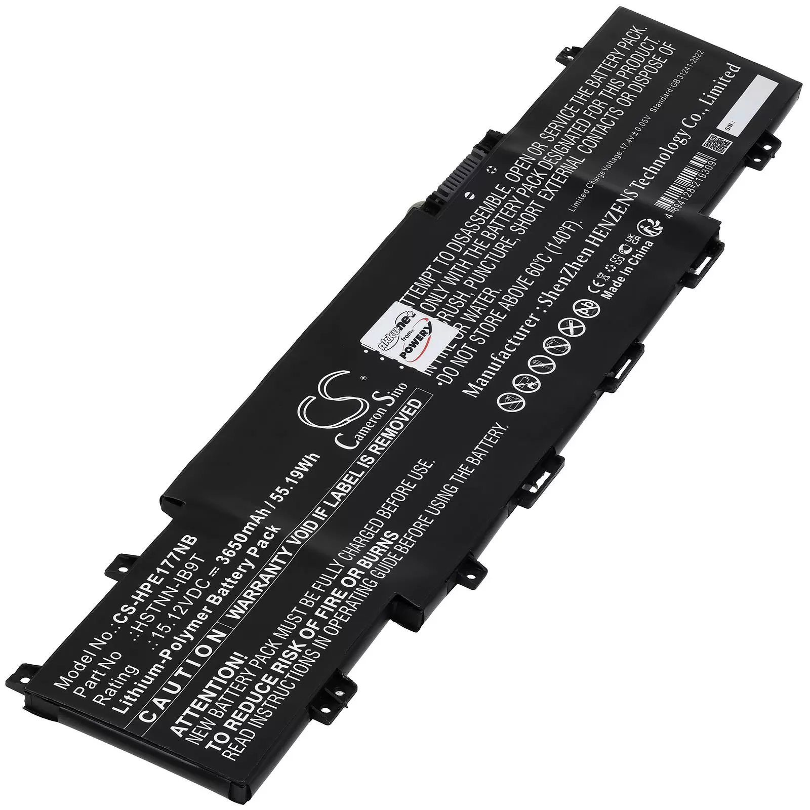 Akku passend für Laptop HP Envy 17-CH0000 17-CH0001 17-CH0002 Typ TI04XL