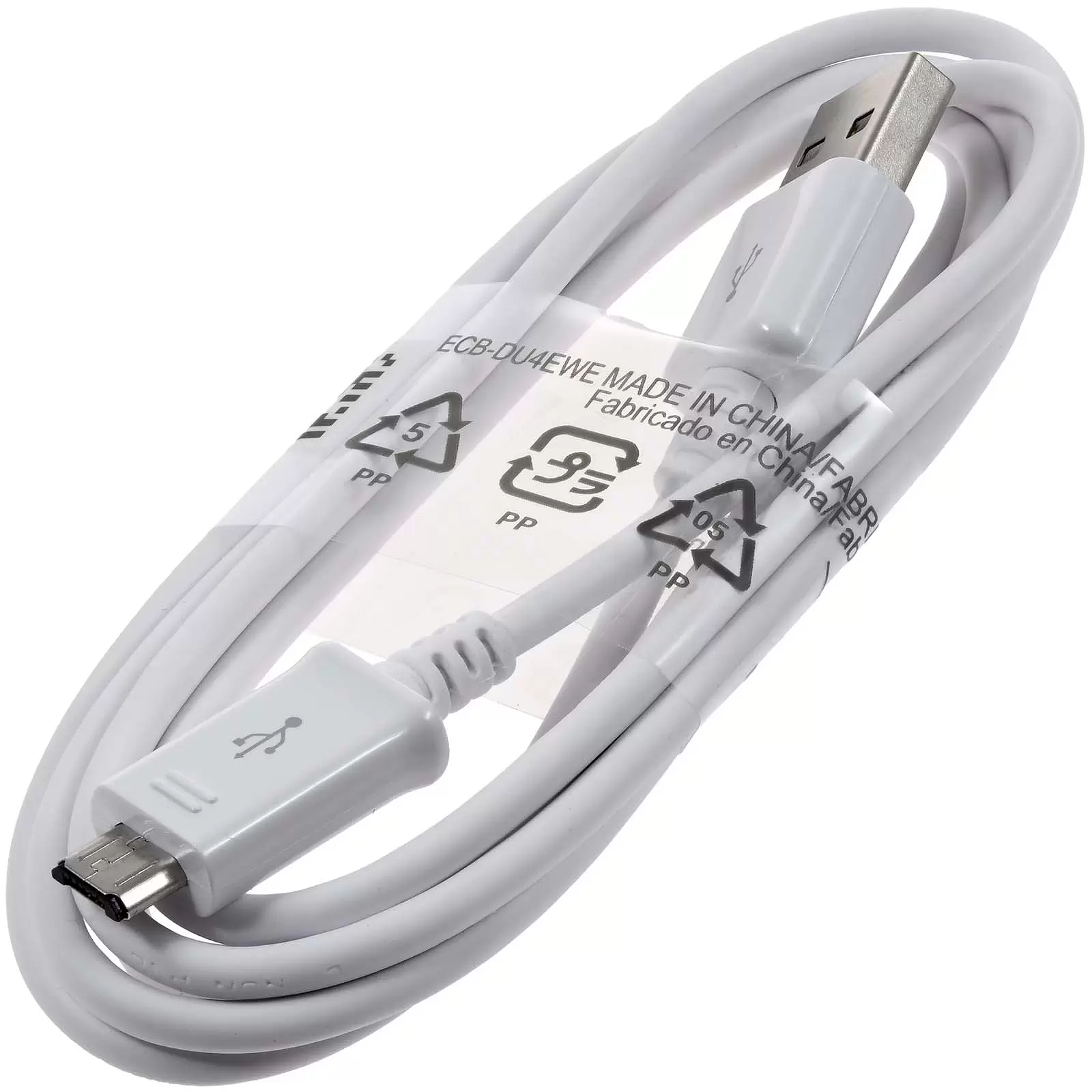 Samsung ECB-DU4EWE USB-A auf Micro-USB Datenkabel Ladekabel 1,5m weiß