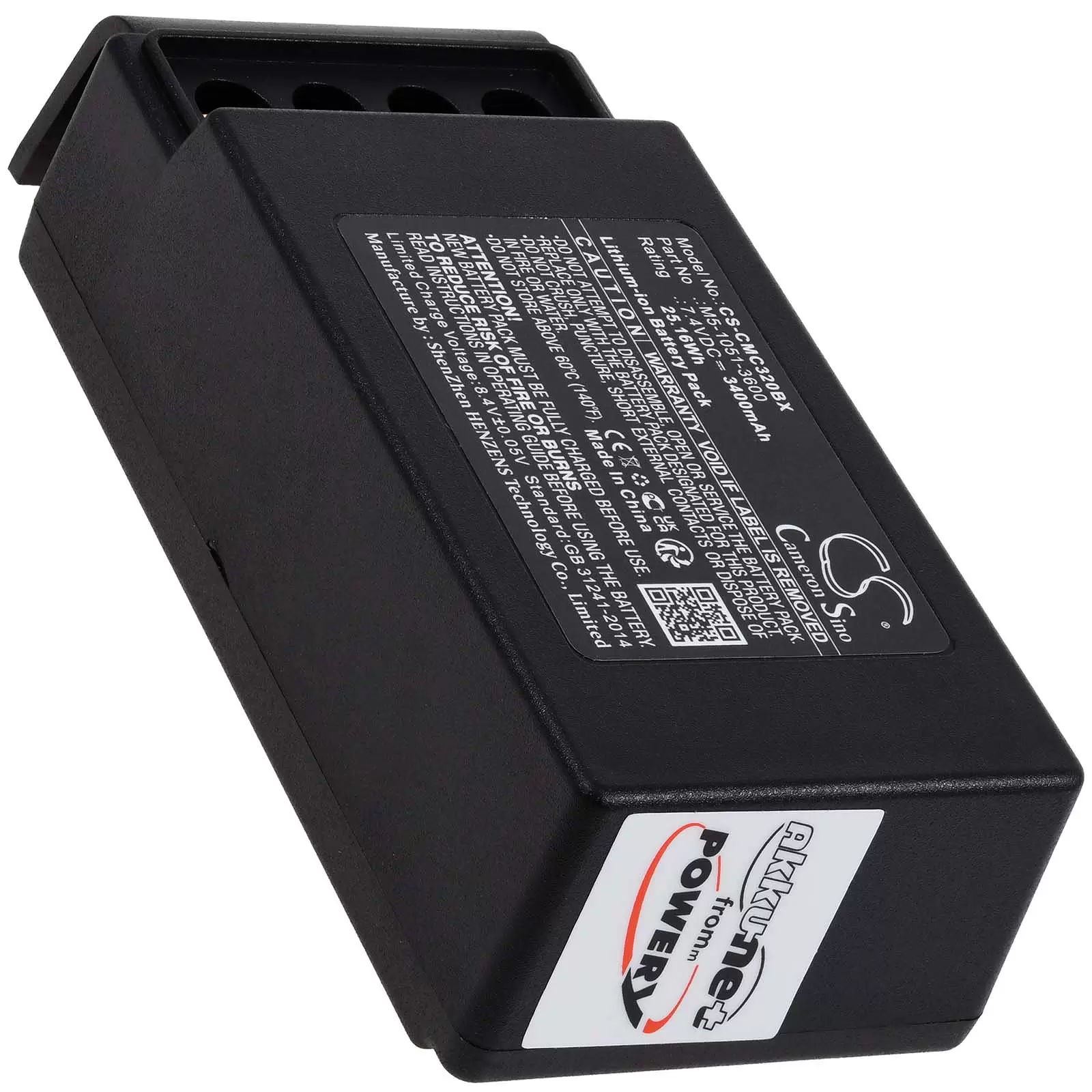 Powerakku passend für Kran-Funkfernsteuerung Cavotec MC-3000,MC-3, Typ M5-1051-3600, nur 2 Kontakte