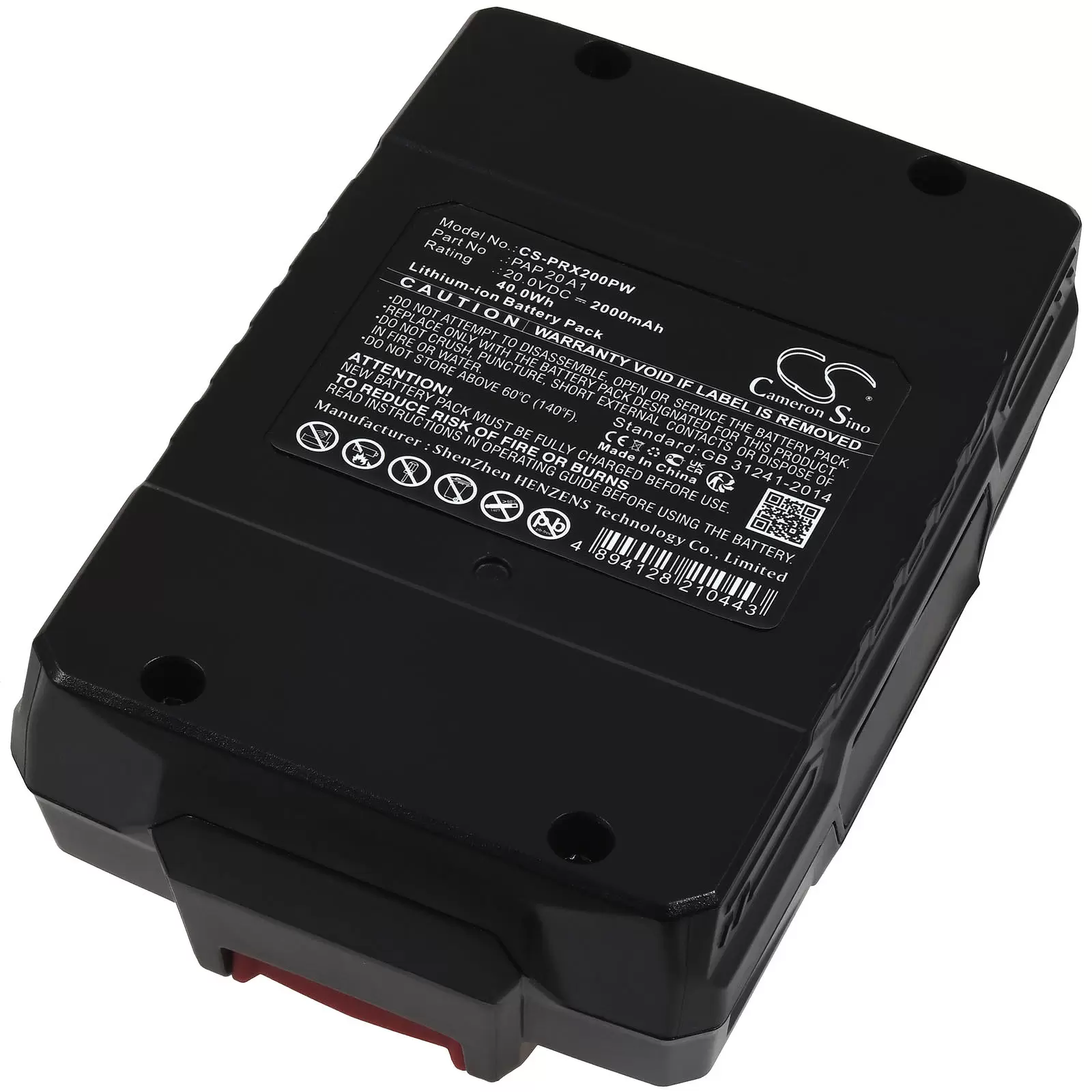 Akku passend für Werkzeug Parkside PSBSA 20-Li Parkside X 20V Team Typ PAP 20 A1