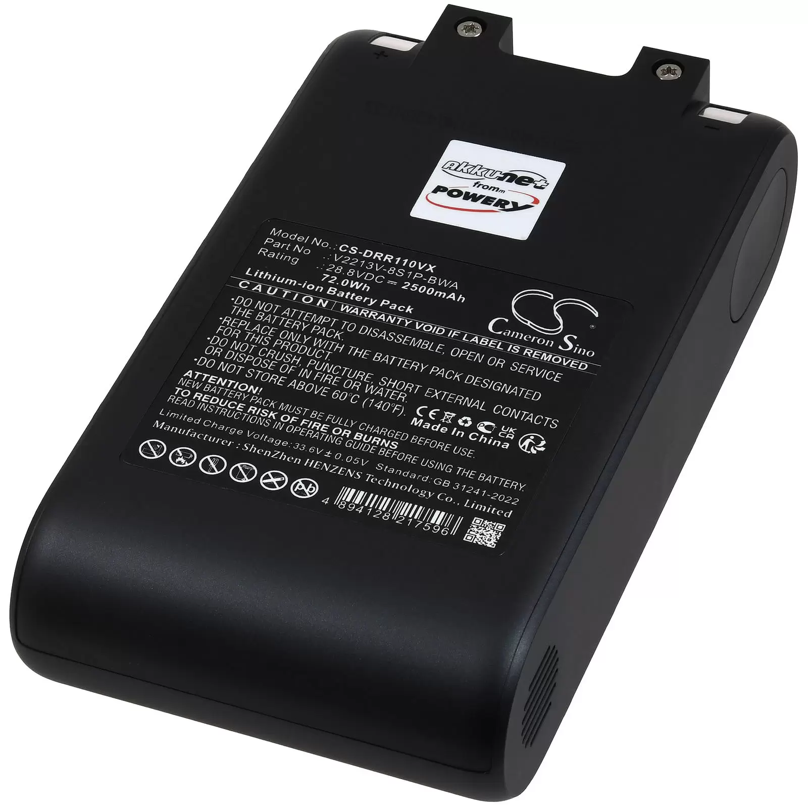 Akku passend für Hand-Staubsauger Dreame R10 Pro Typ V2213V-8S1P-BWA