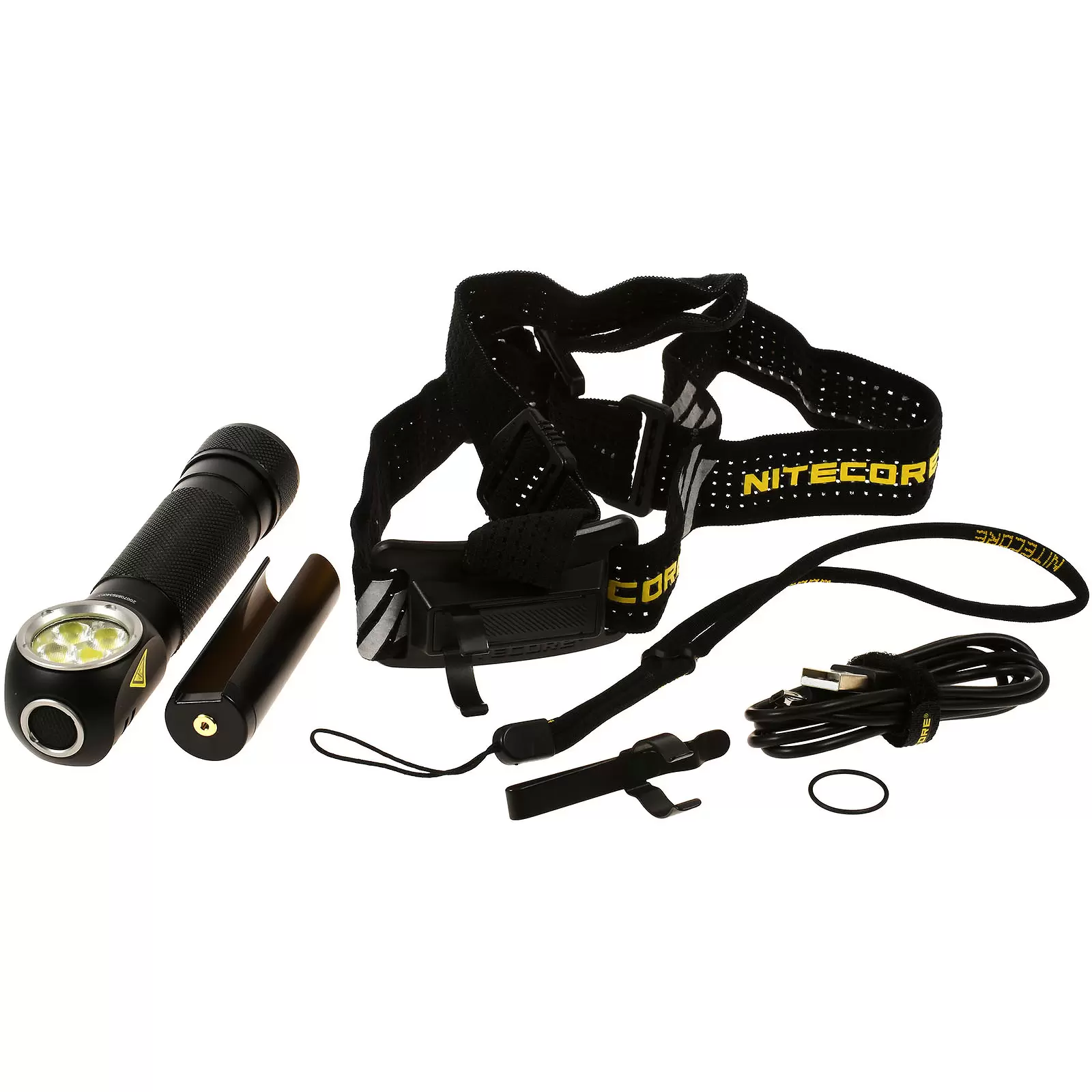 Nitecore HC35 Kopf-, Stirn-Lampe inkl. neuem 21700er Li-Ion Akku, max. 2700 Lumen