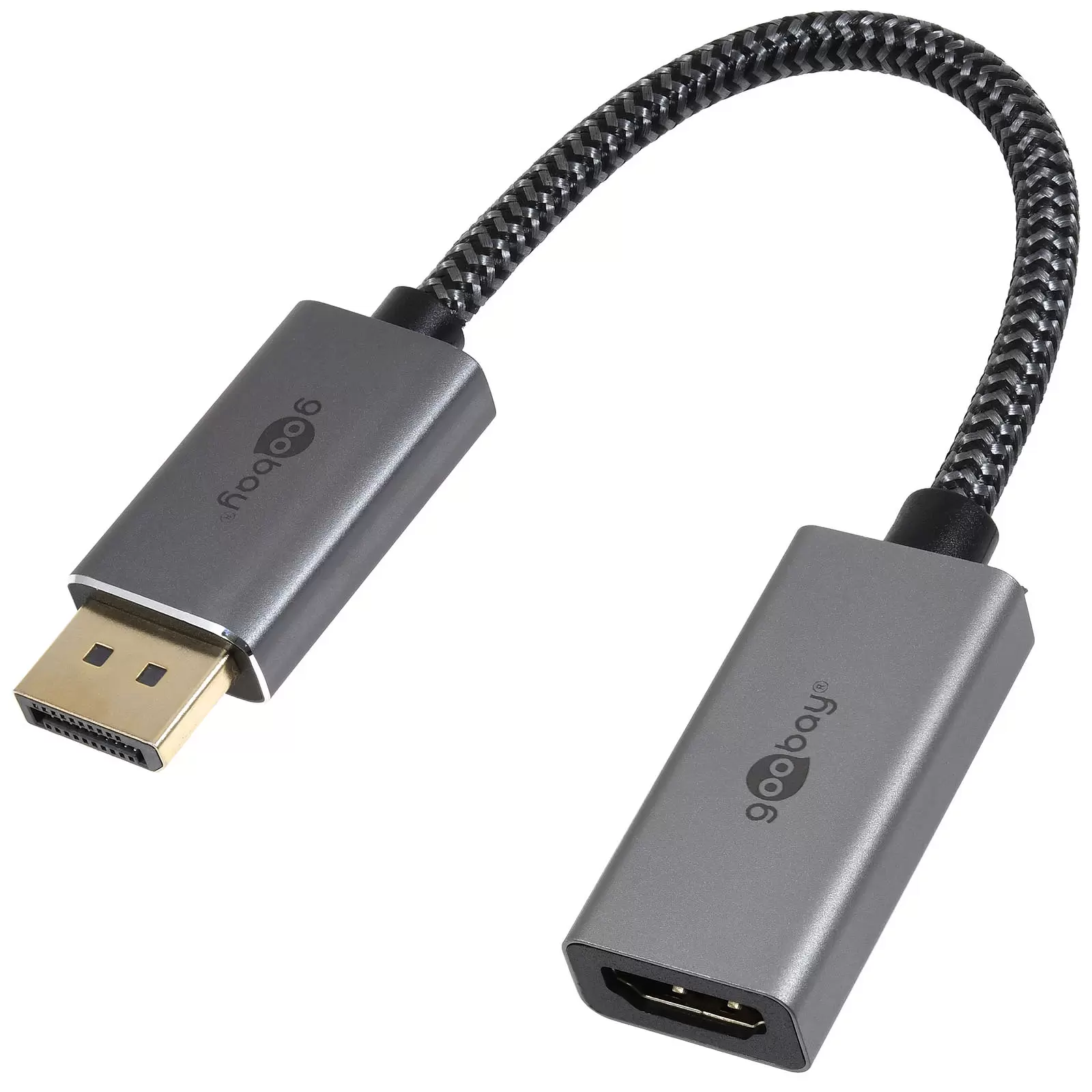 goobay DisplayPort-auf-HDMI-Adapterkabel, 8K/60 Hz
