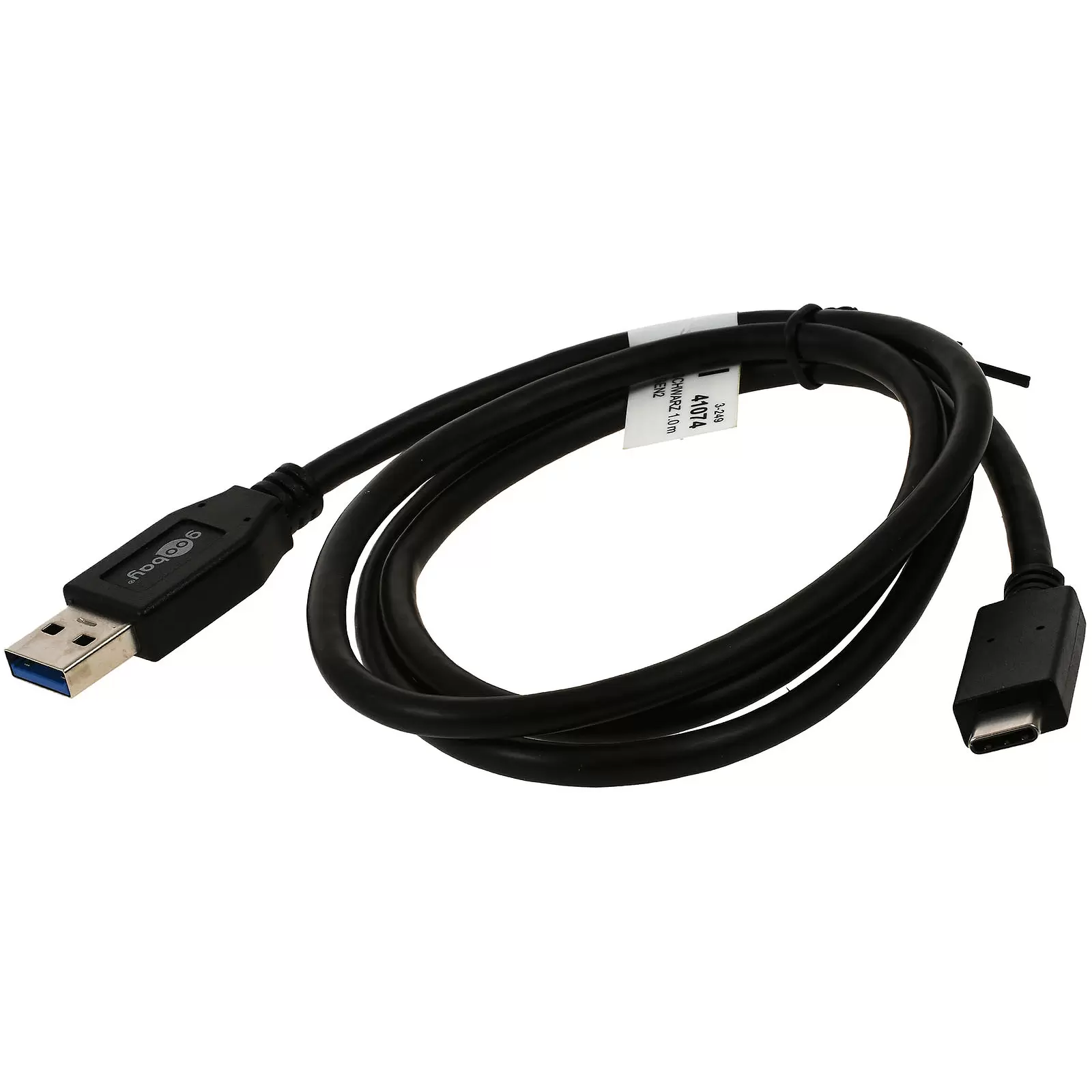 goobay USB-C Lade-Kabel USB 3.1 Gernation 2, 3A, 1m, 20x schneller als USB 2.0