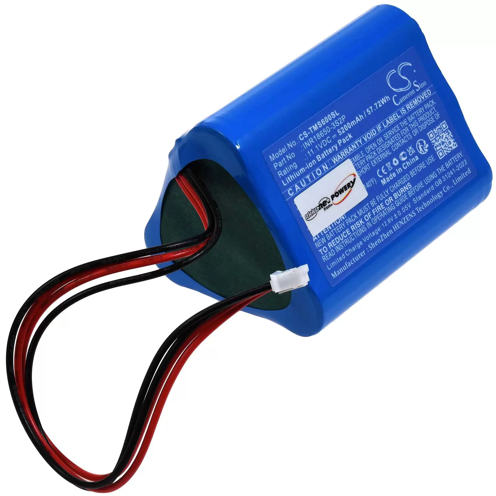 Akku passend für Lautsprecher Tronsmart Element T6 Max Typ INR18650-3S2P