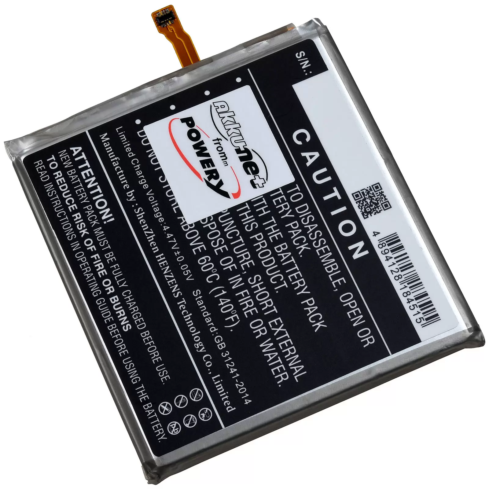 Akku passend für Samsung Galaxy S23 5G SM-S911B Smartphone Typ EB-BS912ABY Akku passend für Samsung Galaxy S23 5G SM-S911B Smartphone Typ EB-BS912ABY