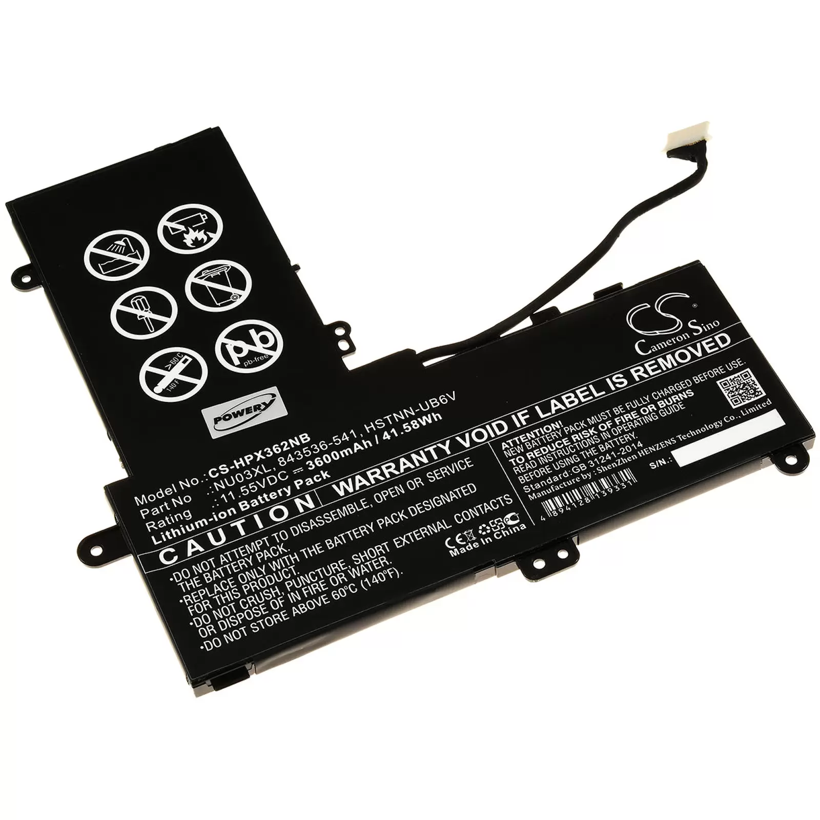 Akku für Laptop HP Pavilion X360 11-U000 / 11-U100 / Typ TPN-W117 Akku für Laptop HP Pavilion X360 11-U000 / 11-U100 / Typ TPN-W117