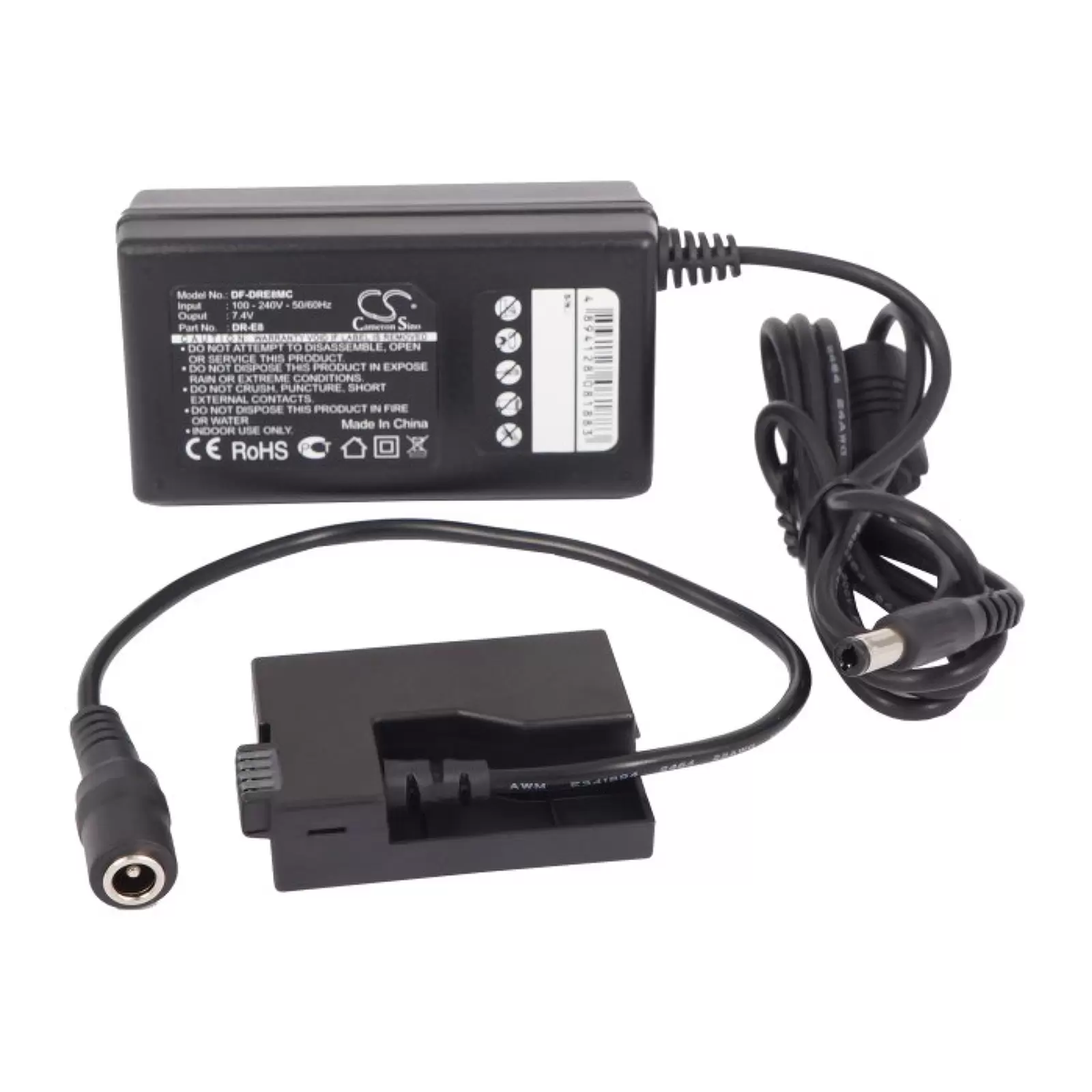 Akkufachadapter für Canon EOS 600D / Typ DR-E8 Akkufachadapter für Canon EOS 600D / Typ DR-E8