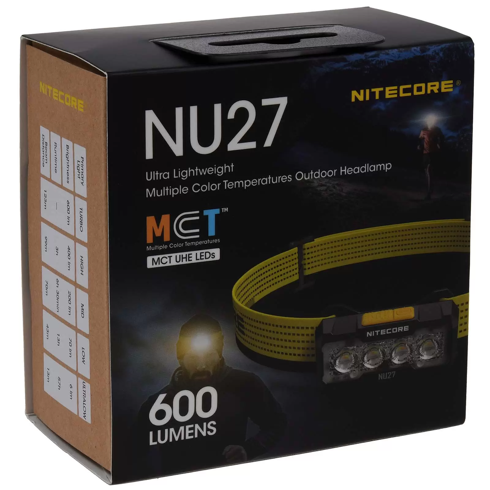 Nitecore NU27 LED Kopflampe, Stirnlampe, Headlamp, USB-C, max. 600 Lumen weiß Nitecore NU27 LED Kopflampe, Stirnlampe, Headlamp, USB-C, max. 600 Lumen weiß
