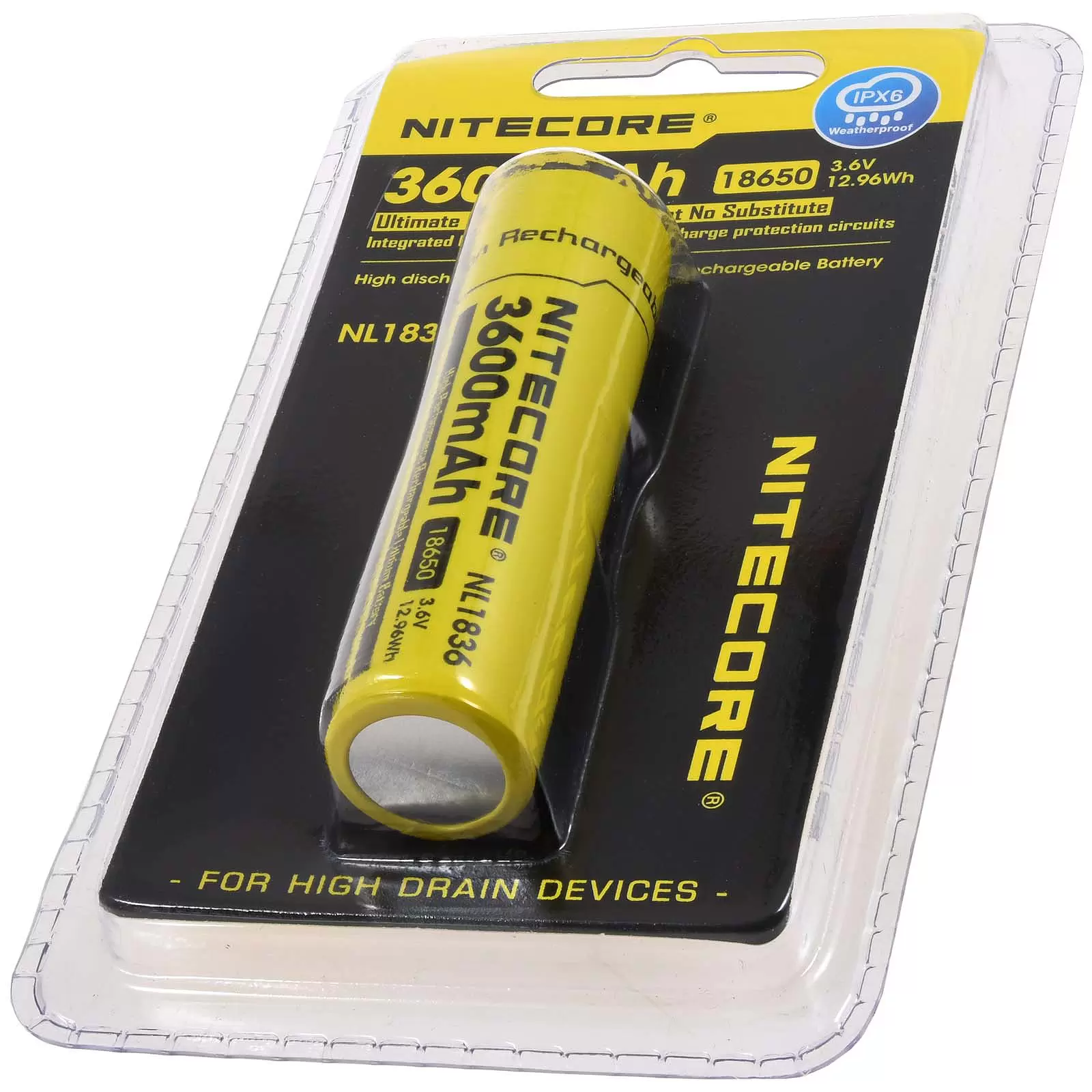 Nitecore Li-Ion Akku Typ 18650 3600mAh NL1836 Nitecore Li-Ion Akku Typ 18650 3600mAh NL1836