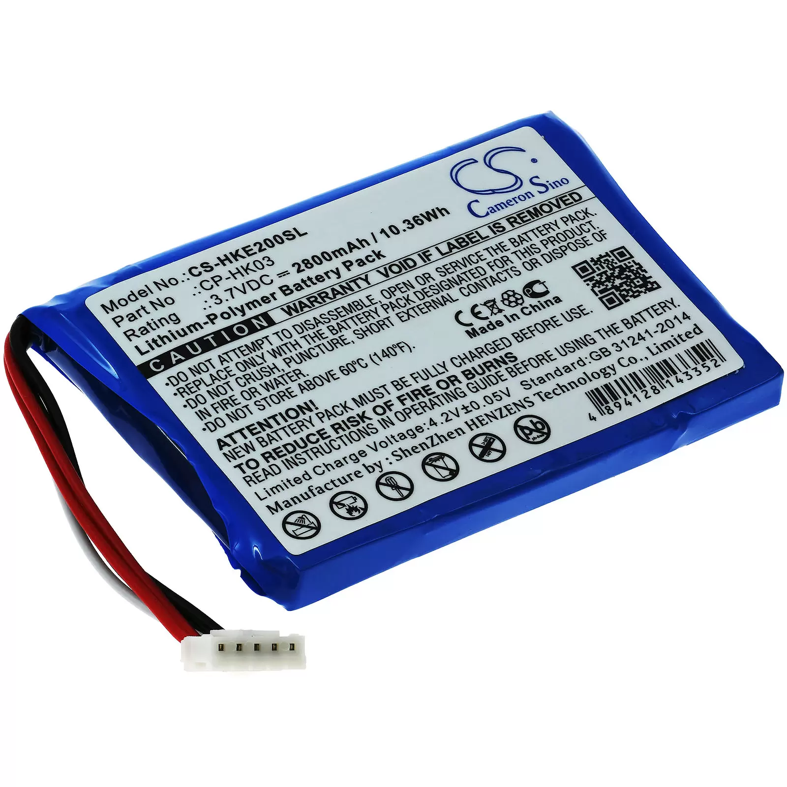 Akku passend für Lautsprecher Harman / Kardon Esquire 2 / Typ CP-HK03 Akku passend für Lautsprecher Harman / Kardon Esquire 2 / Typ CP-HK03