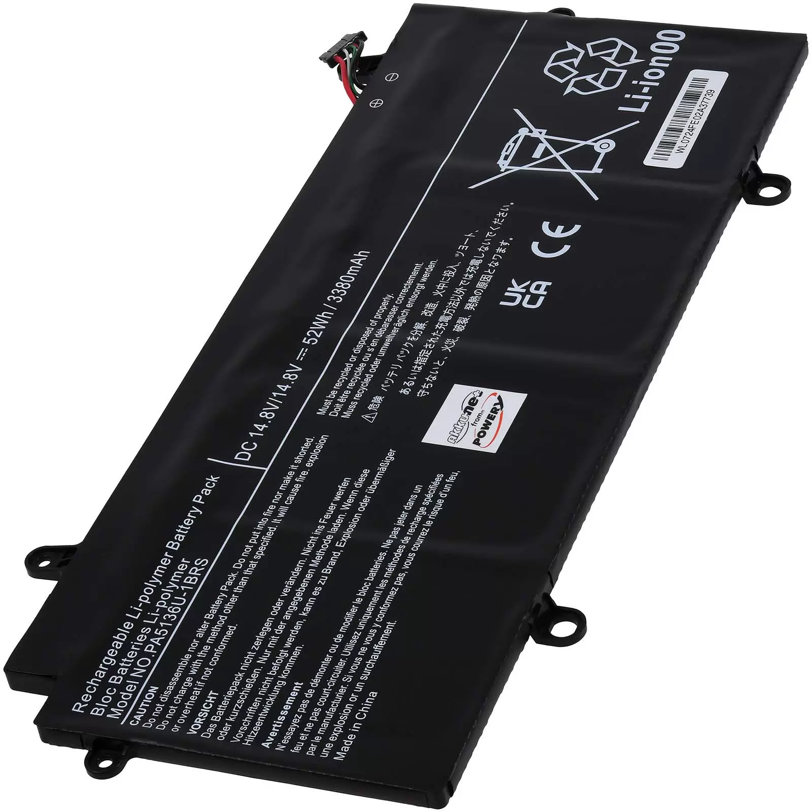 Akku für Toshiba Typ PA5136U-1BRS Akku für Toshiba Typ PA5136U-1BRS