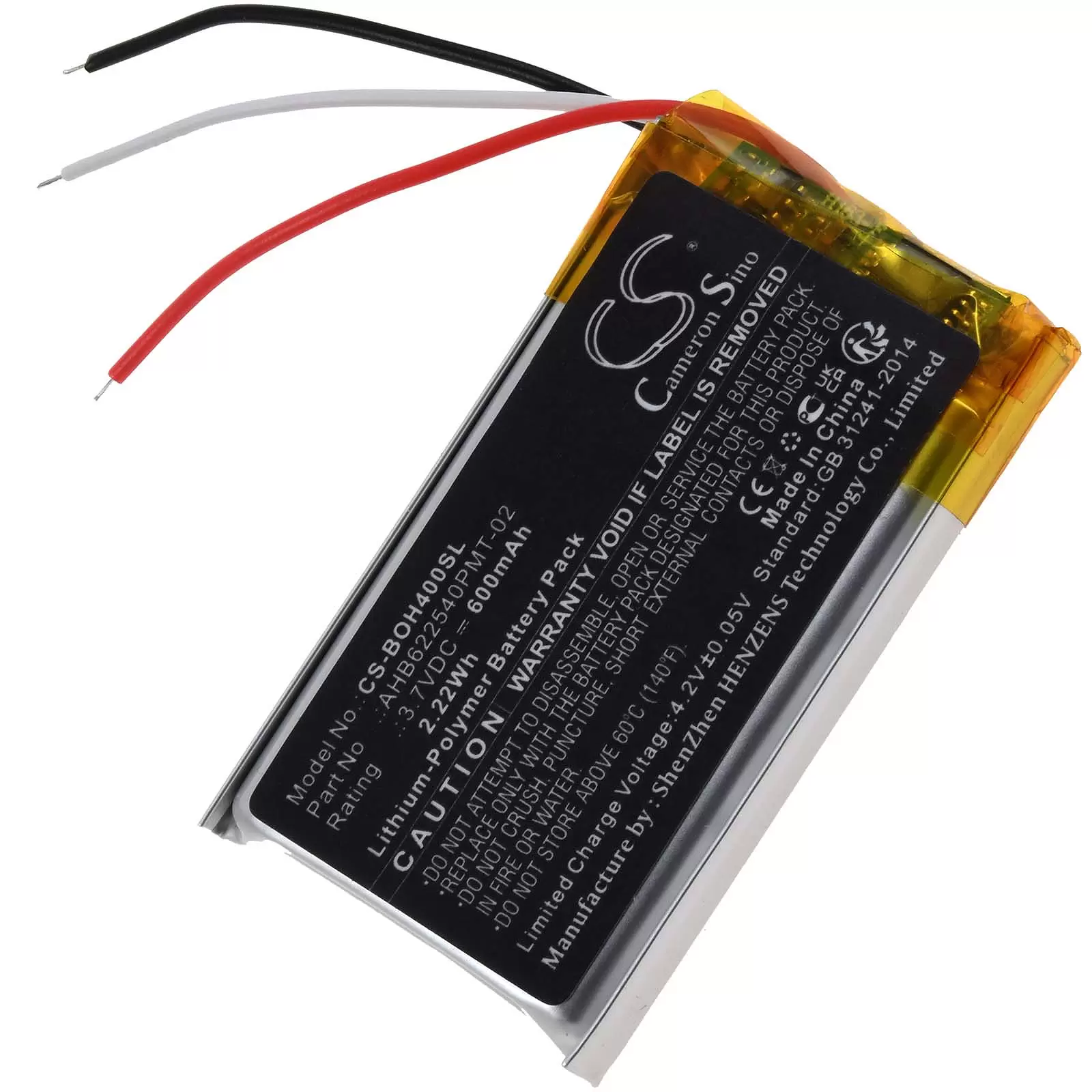 Akku passend für Over-Ear-Kopfhörer Bang & Olufsen BeoPlay H4, Typ AHB622540PMT-02 Akku passend für Over-Ear-Kopfhörer Bang & Olufsen BeoPlay H4, Typ AHB622540PMT-02