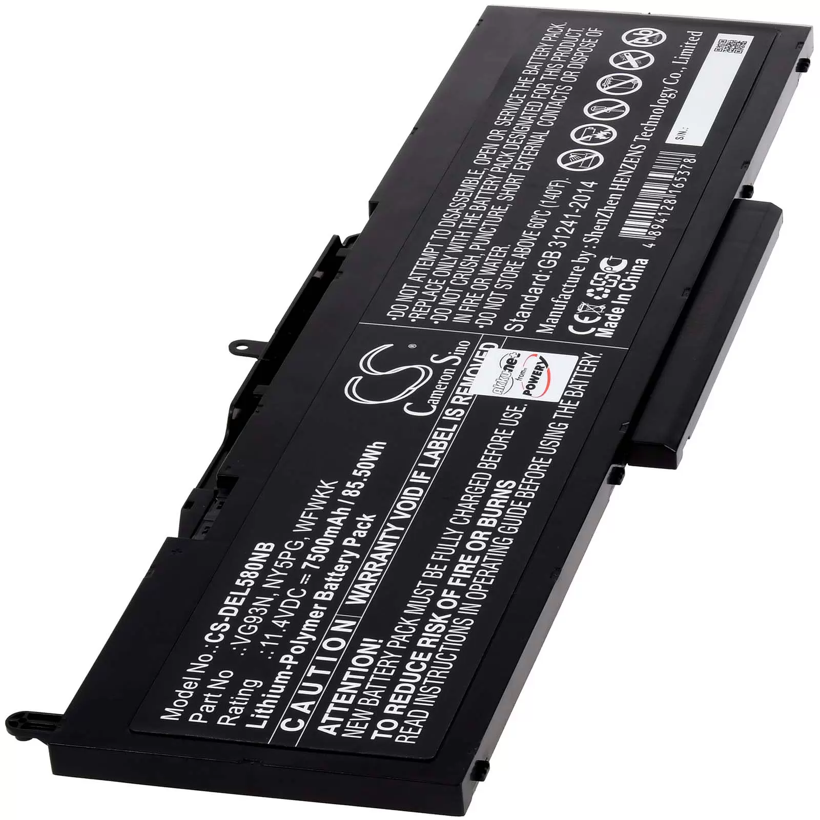 Akku passend für Laptop Dell Latitude 5580 Latitude 5591 Typ VG93N 11,4V