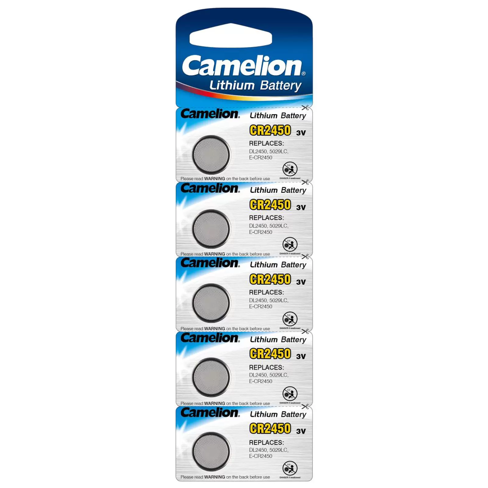 Camelion Lithium Batterie CR2450 3V 5er Blister Camelion Lithium Batterie CR2450 3V 5er Blister