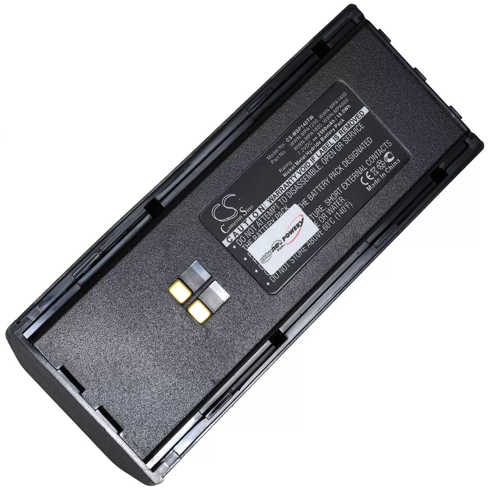 Powerakku passend für Maxon SL55 SP130 SP140 SP150 Funkgerät Typ WWN-MPA600 Powerakku passend für Maxon SL55 SP130 SP140 SP150 Funkgerät Typ WWN-MPA600