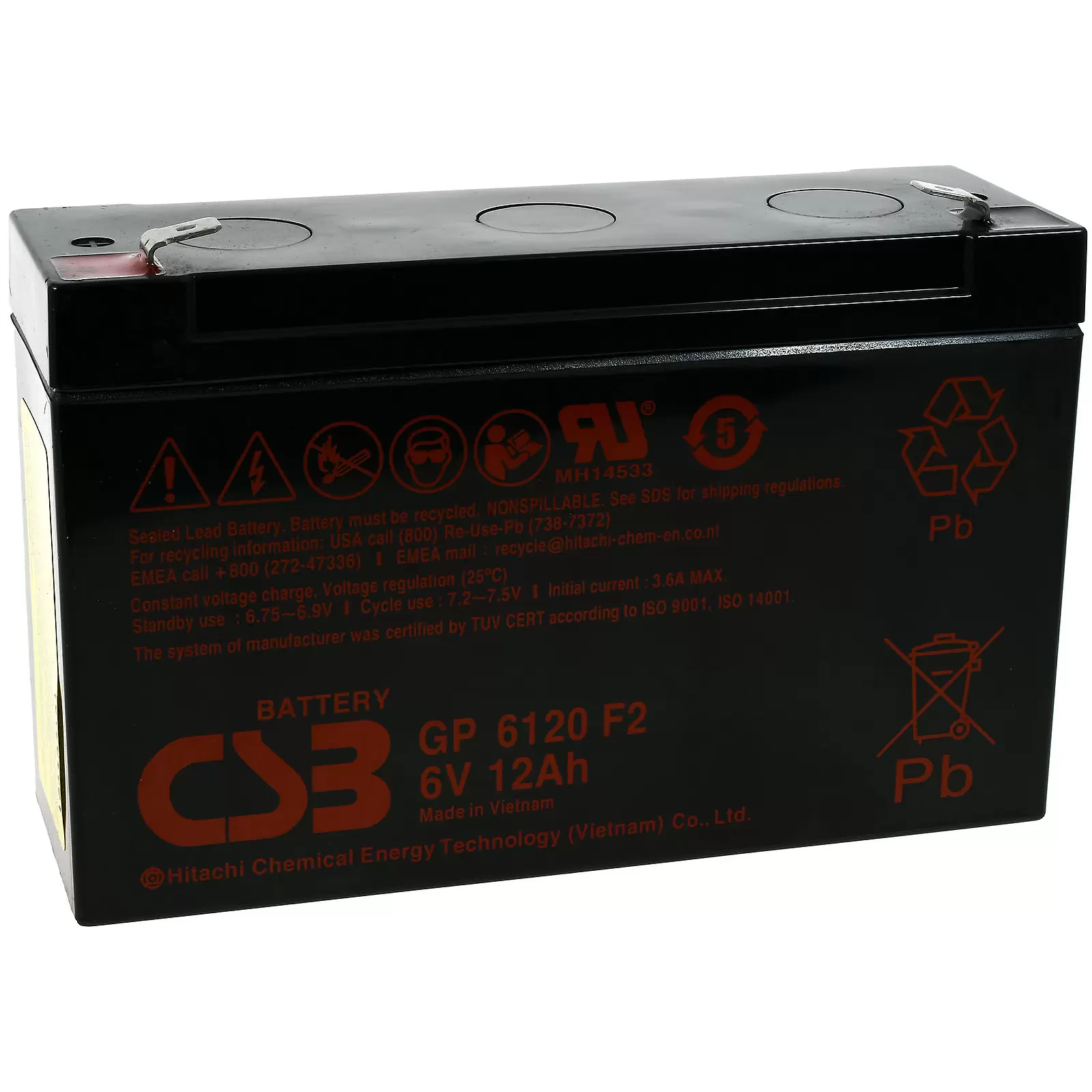 CSB Standby Bleiakku GP6120 6V 12,0Ah CSB Standby Bleiakku GP6120 6V 12,0Ah