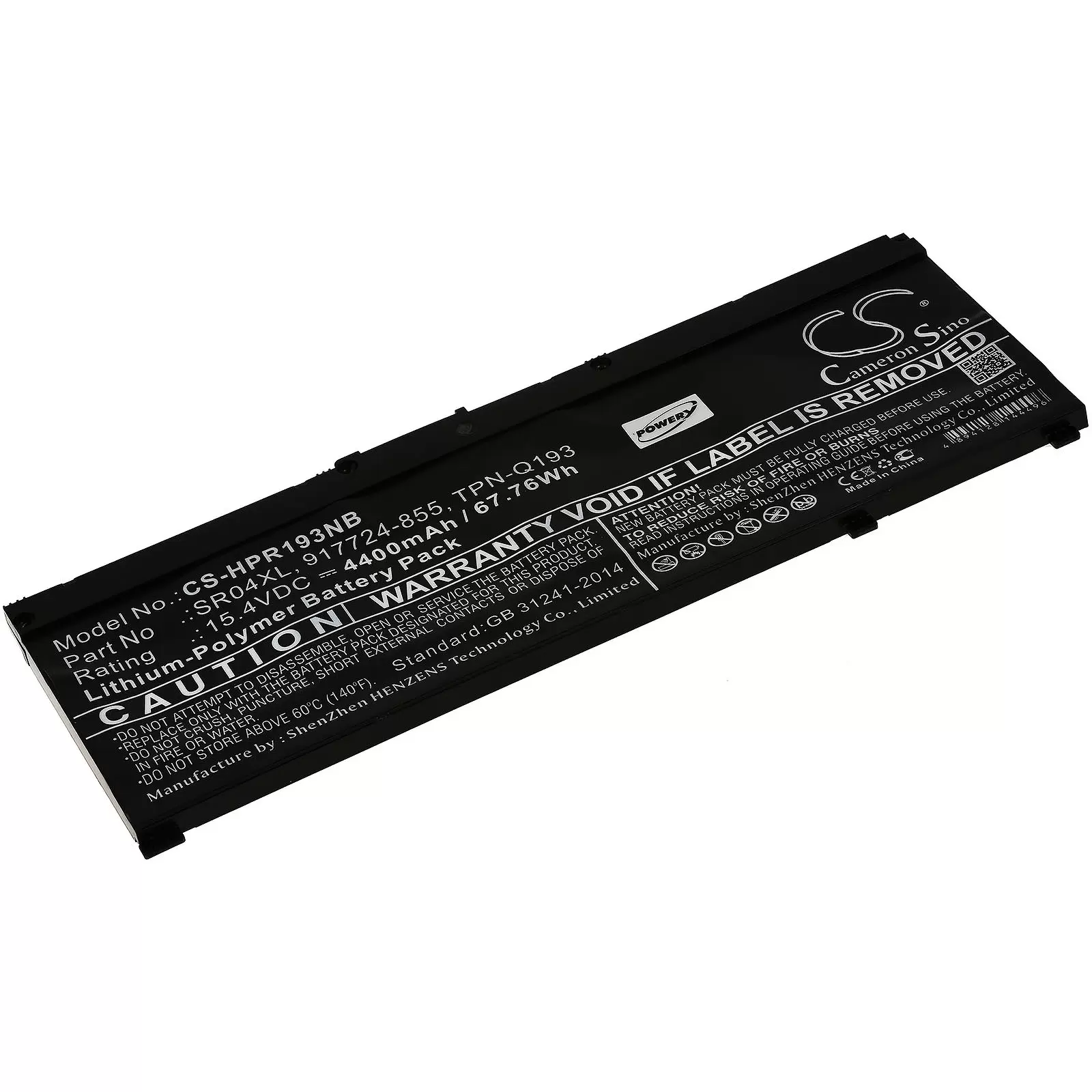 Akku passend für Laptop HP Omen 15-ce000ng / 15-ce002ng / Typ SR04XL u.a. Akku passend für Laptop HP Omen 15-ce000ng / 15-ce002ng / Typ SR04XL u.a.