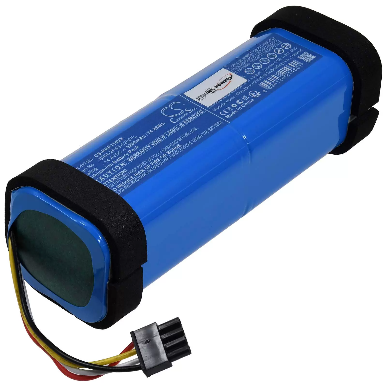 Akku passend für Saugroboter Roborock P10 Pro A8600RR Typ BRR-2P4S-5200FL