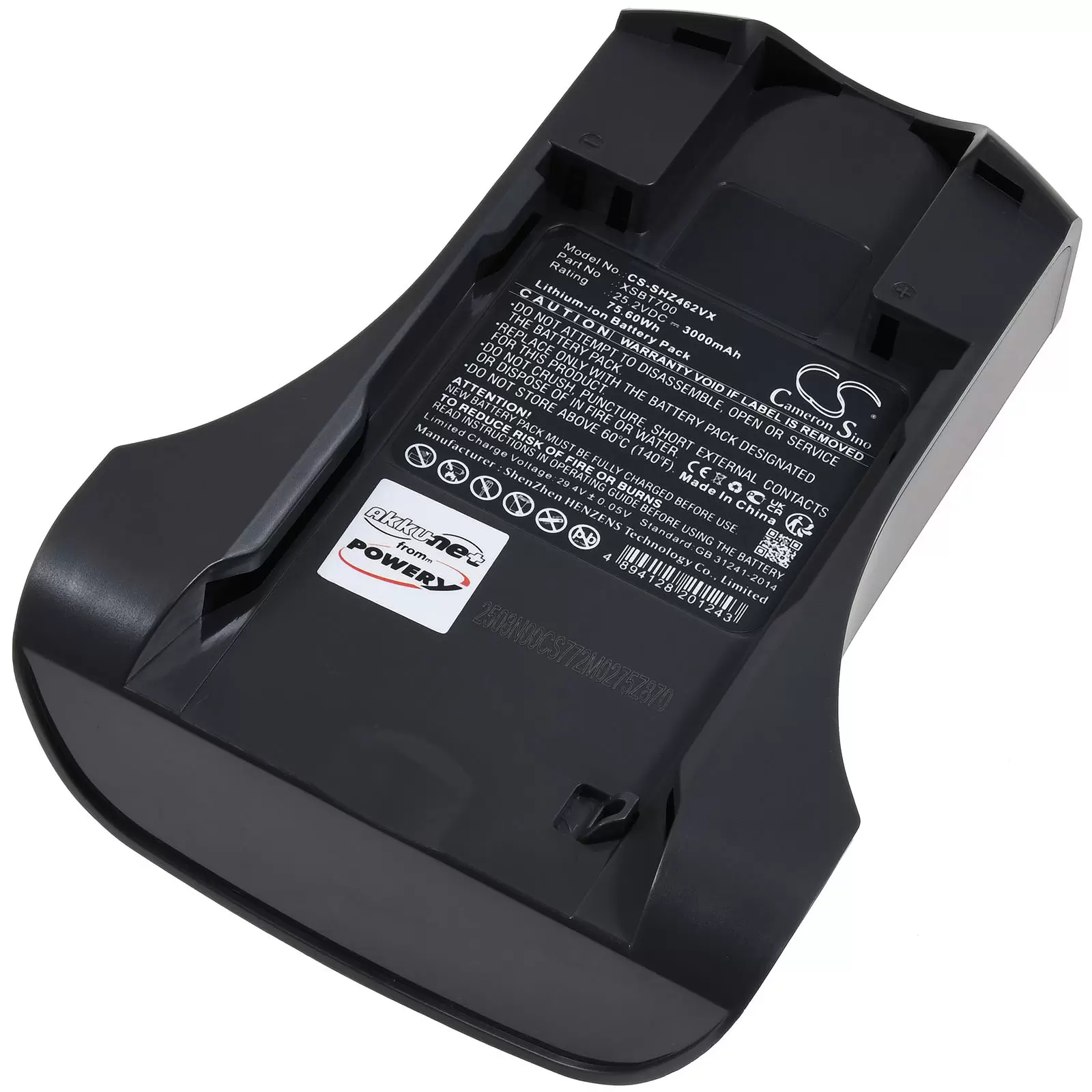Powerakku passend für Staubsauger Shark IZ201 IZ201UK IZ202 IZ202UK Typ XSBT700 Powerakku passend für Staubsauger Shark IZ201 IZ201UK IZ202 IZ202UK Typ XSBT700