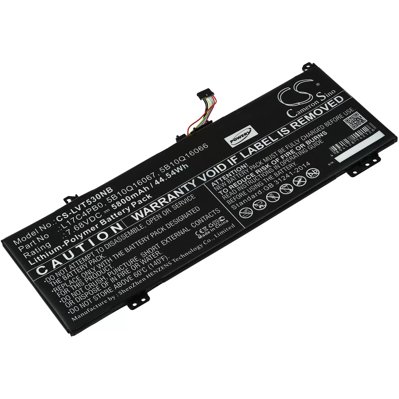 Akku passend für Laptop Lenovo Air 14 / Flex 6-14IKB / IdeaPad 530S-15IKB / Typ L17C4PB0 Akku passend für Laptop Lenovo Air 14 / Flex 6-14IKB / IdeaPad 530S-15IKB / Typ L17C4PB0