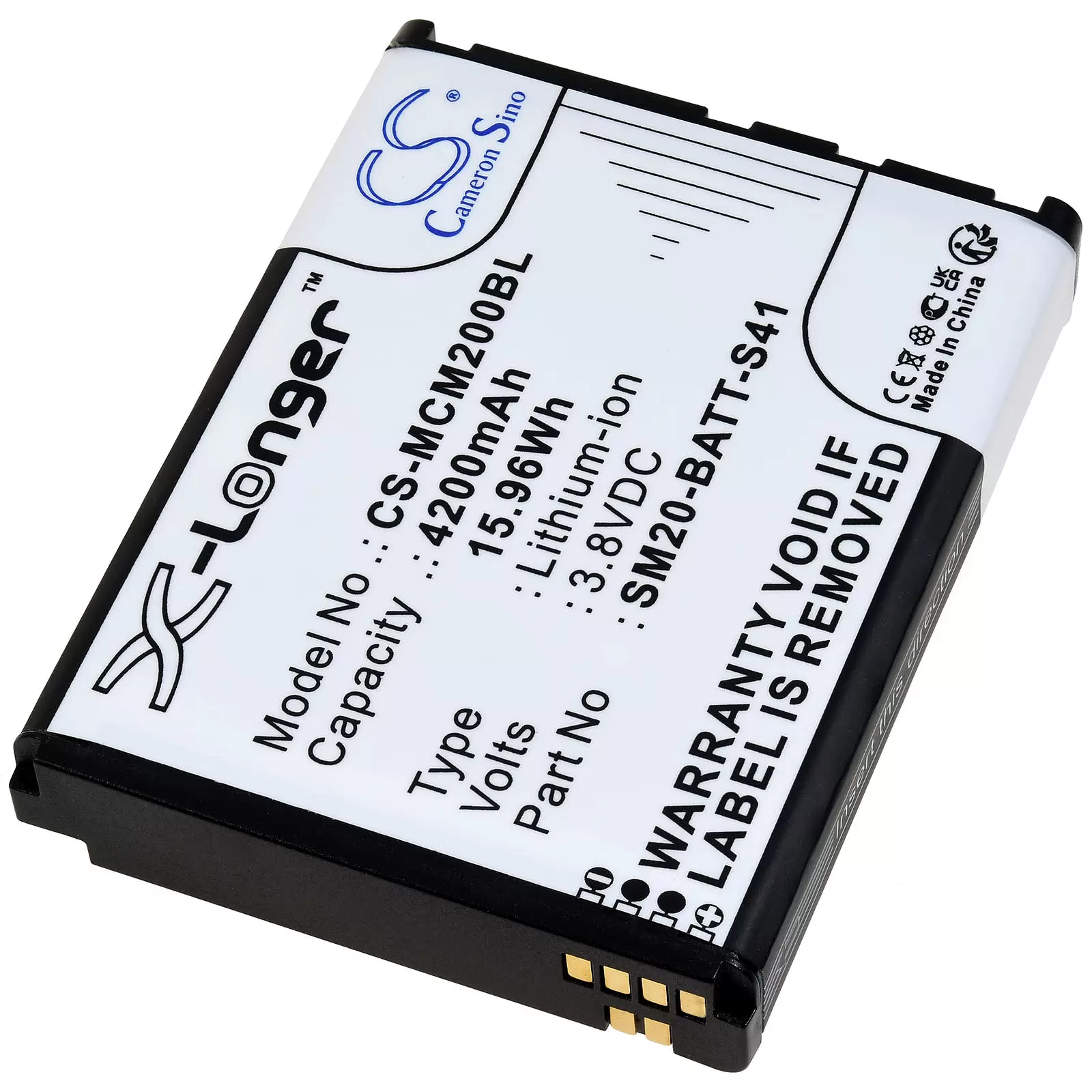 Akku passend für M3 Mobile SM20 SM20X Barcode-Scanner Typ SM20-BATT-S41 Akku passend für M3 Mobile SM20 SM20X Barcode-Scanner Typ SM20-BATT-S41