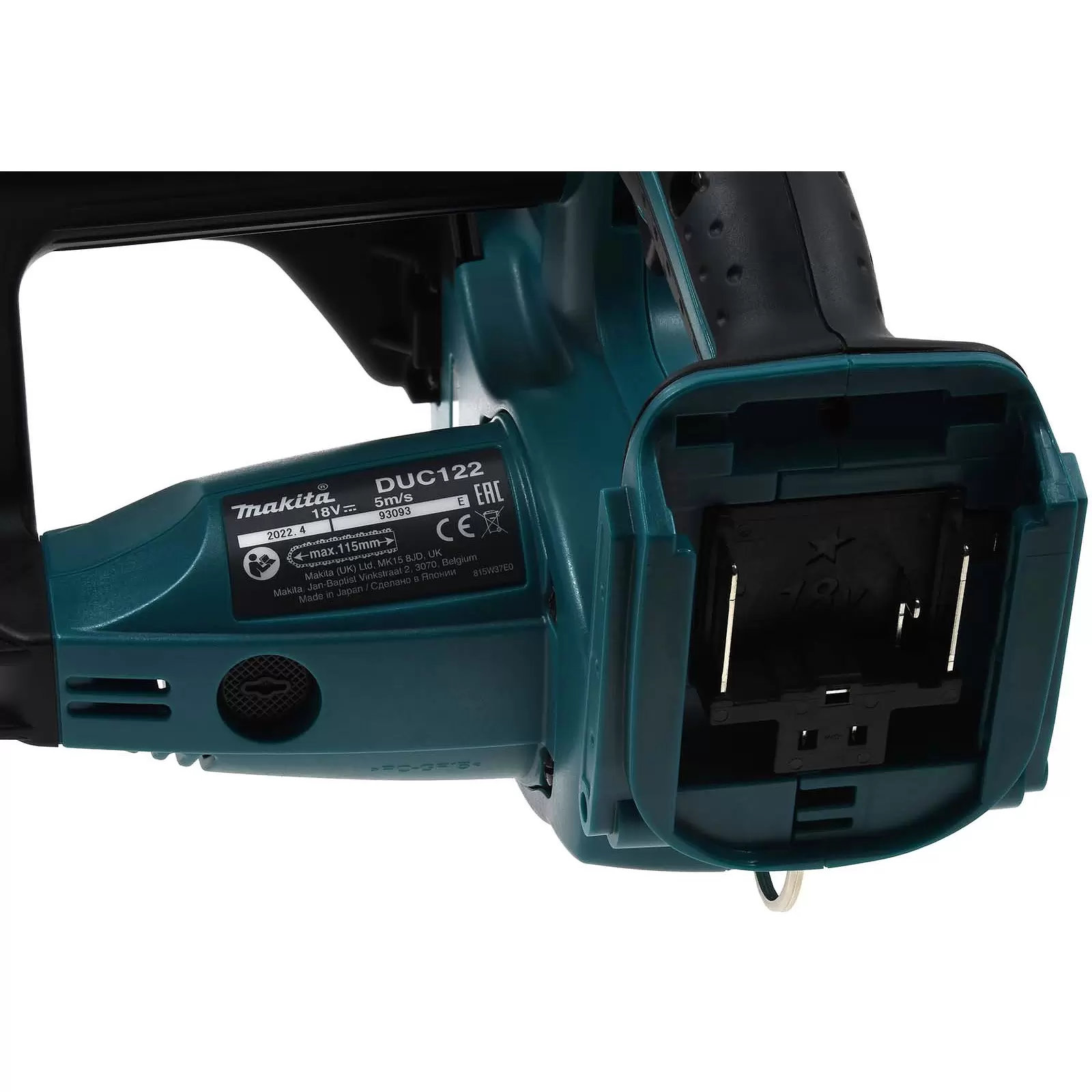 Top Handle Makita DUC220Z Akku 18V Kettensäge ohne Akku, ohne Ladegerät