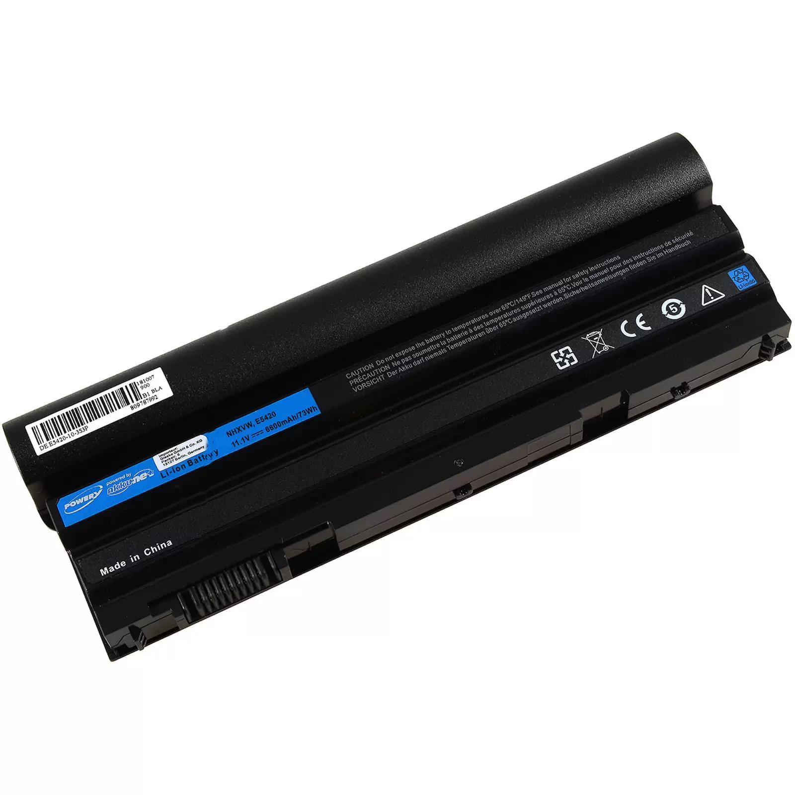 Powerakku für Laptop Dell Latitude E6420 / Typ T54FJ Powerakku für Laptop Dell Latitude E6420 / Typ T54FJ
