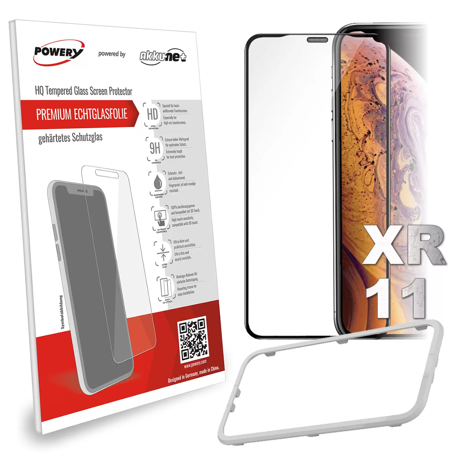 Display-Schutzglas, Blickschutz-Folie, Sichtschutz, Panzerfolie für iPhone XR/iPhone 11